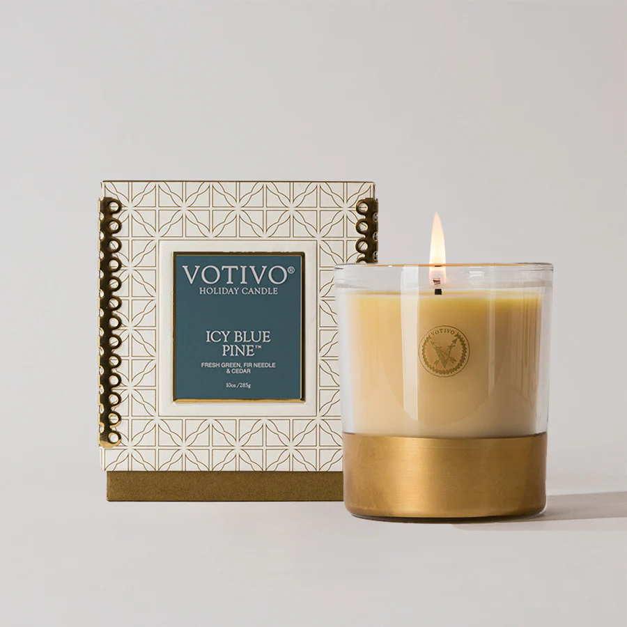 Icy Blue Pine 10 oz. Holiday Candle