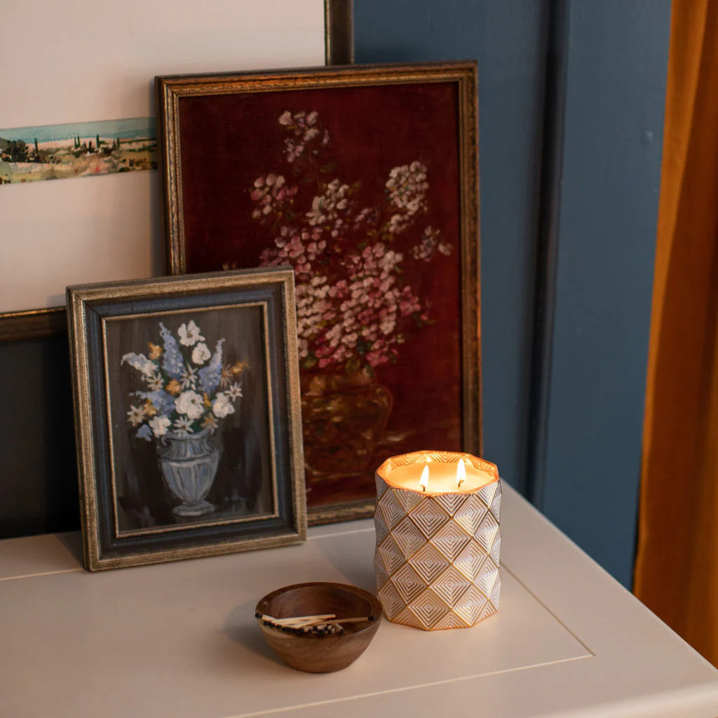 Joie de Noel Holiday Decorative Candle