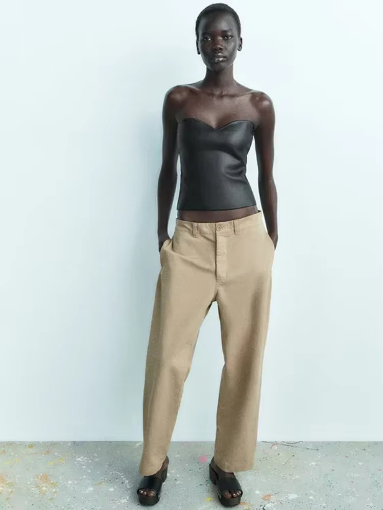 BOOFEENAA Y2k Streetwear Metallic Tube Top Gold Silver Black Vintage Sexy Crop Tops Women Clubbing Outfits C85-BZ10