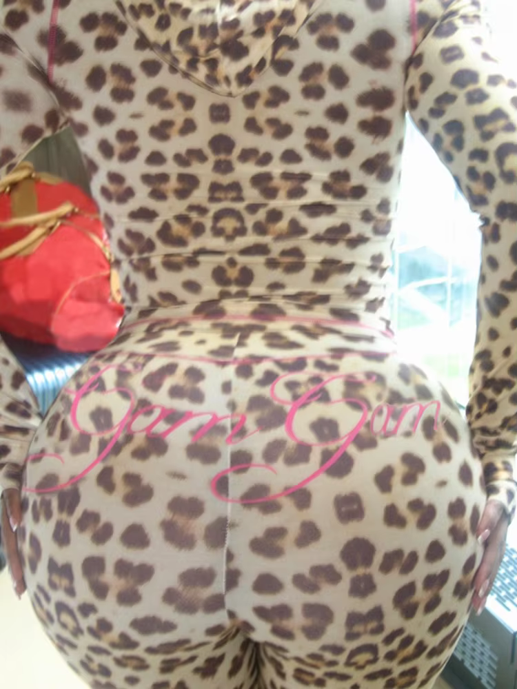 BOOFEENAA Women Clothing Two Piece Set Casual Y2k Cheetah Printed Hooded Cardigan Top and Flare Pants Matching Outfits C87-FA42