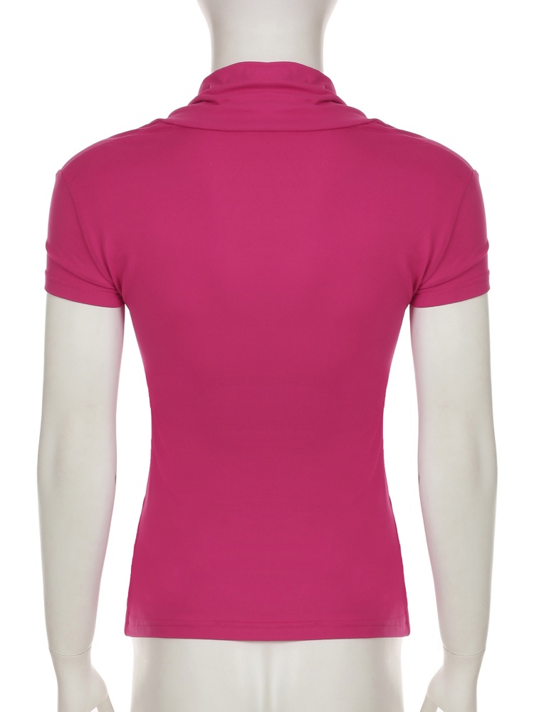 BOOFEENAA Fake Two-piece Short Sleeve Summer Tops Flower Print Graphic T Shirts Shoujo Girl Aesthetic 2000s Y2k Clothes P67-BE16