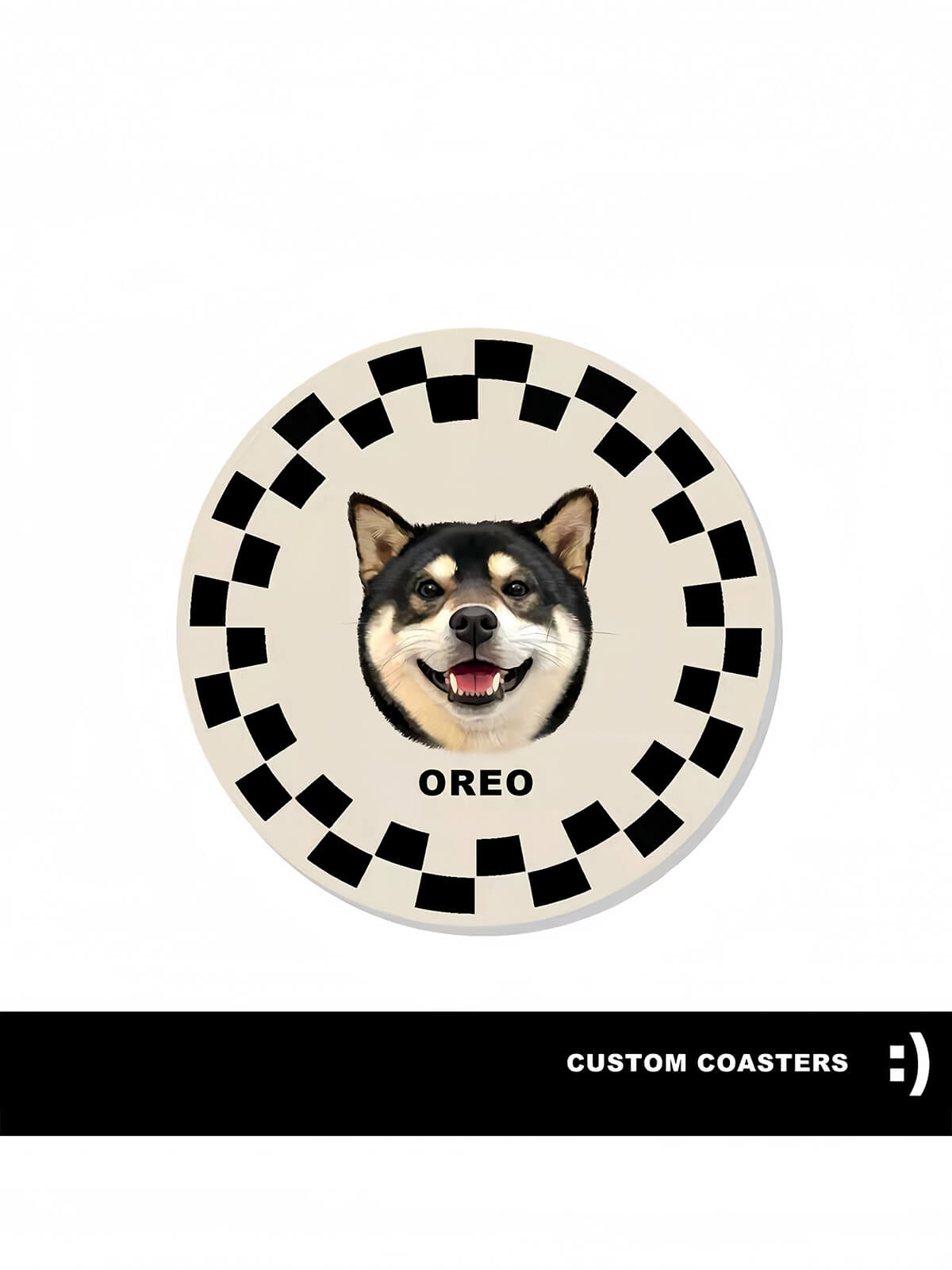 Custom Ceramic Dog Coasters With Photos Lovy