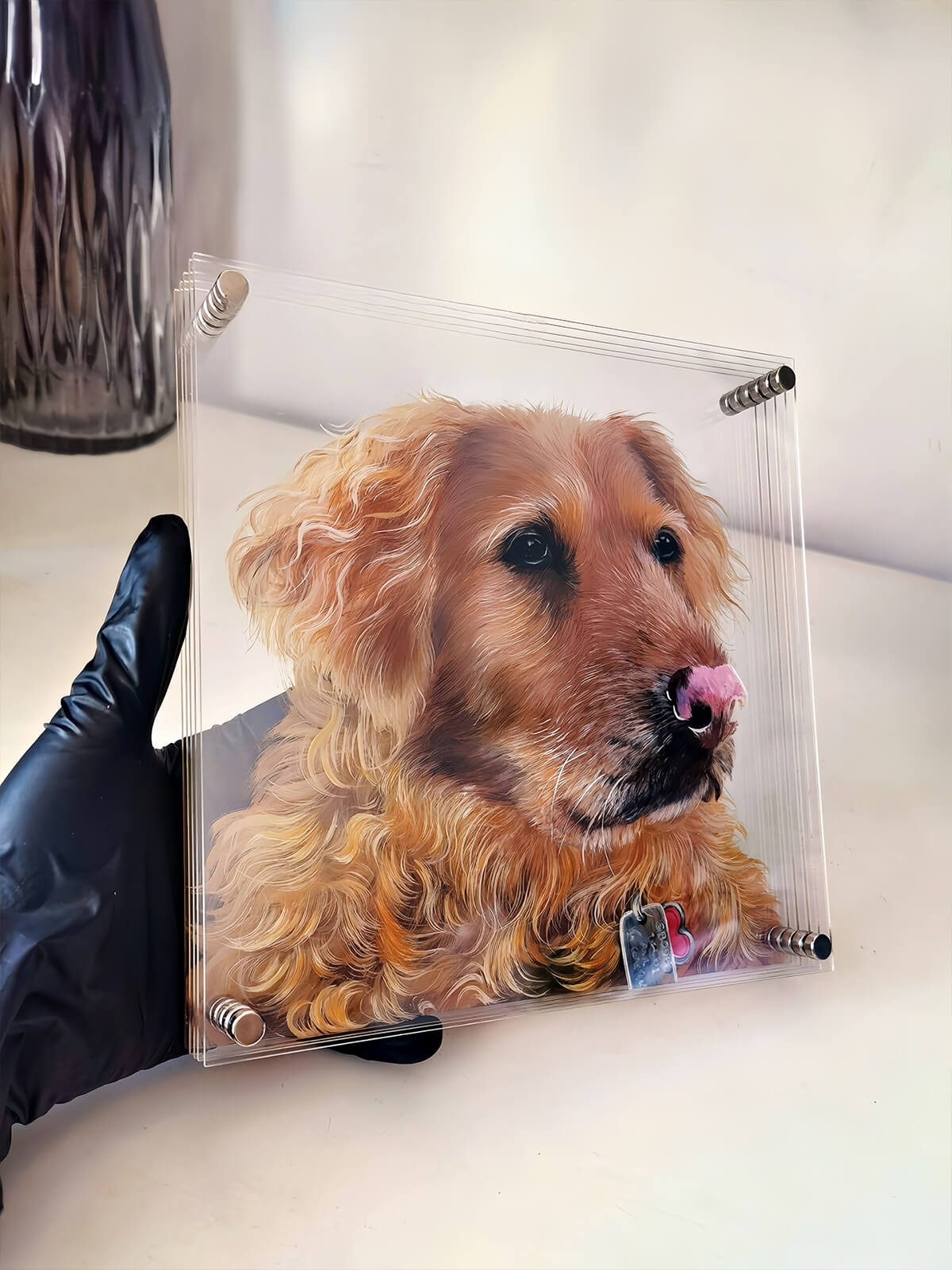 Custom 3D glass painting