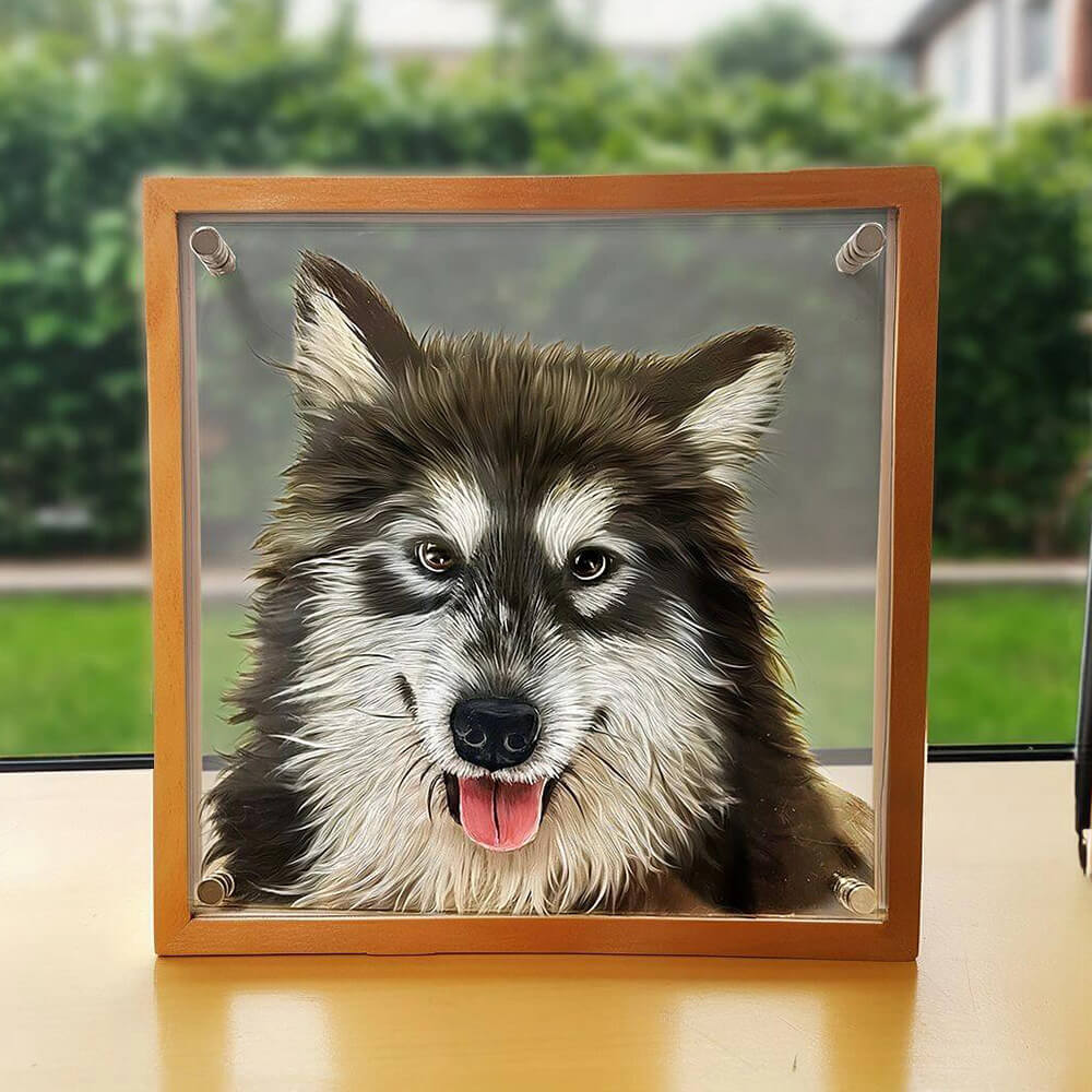 Custom 3D glass painting