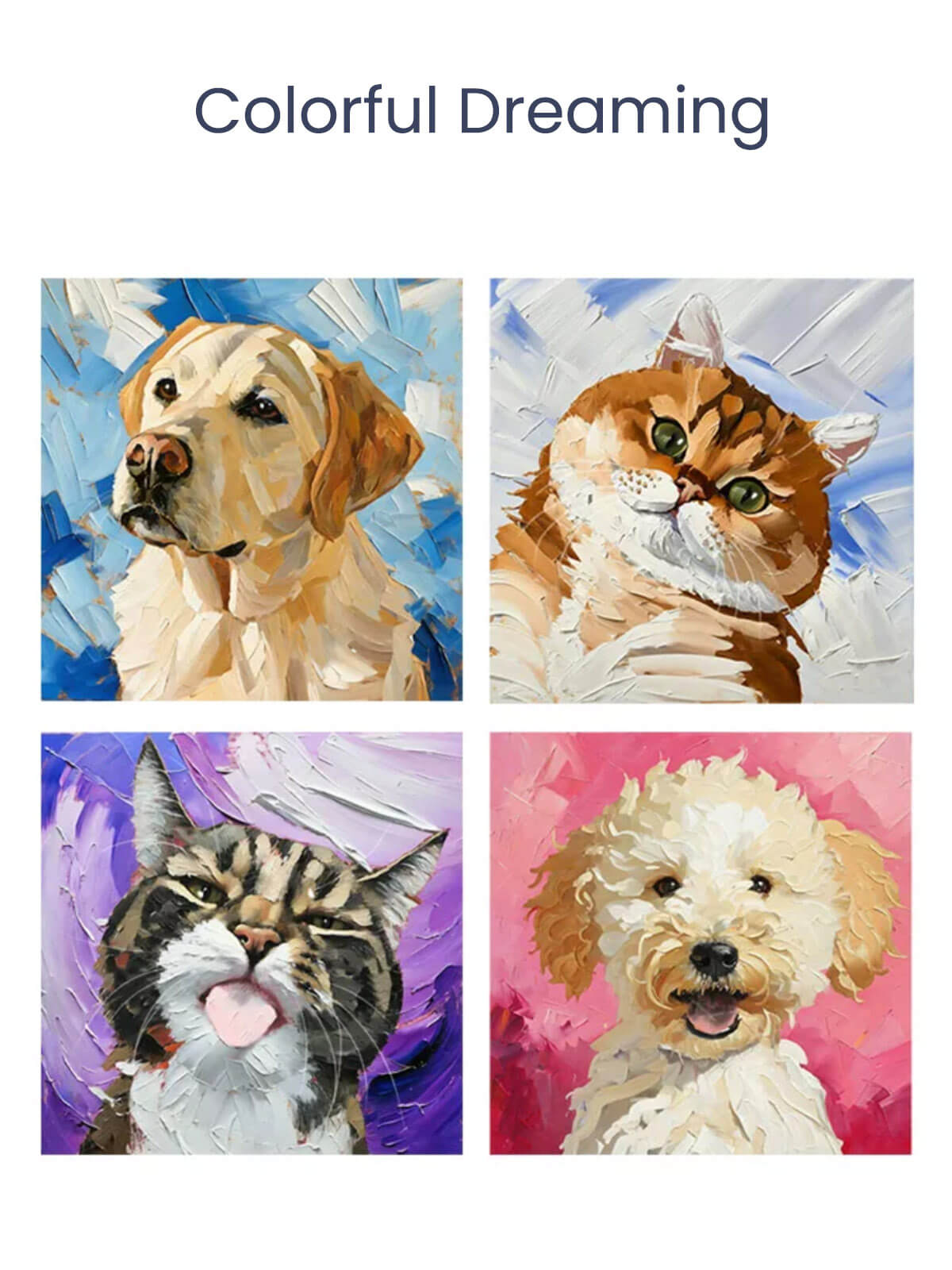 Surprise gift of pet painting blind box