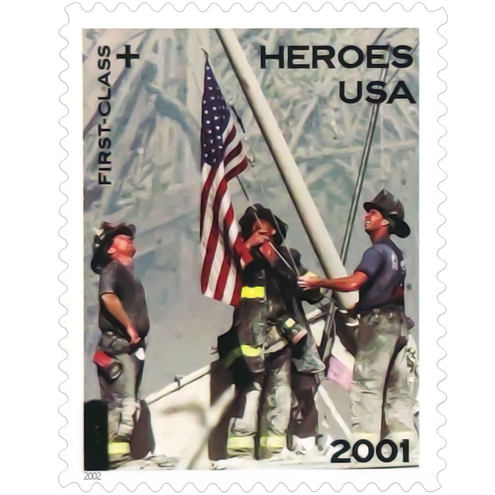 2002 America Responds Selfstick Adhesive Stamps US Postal Service