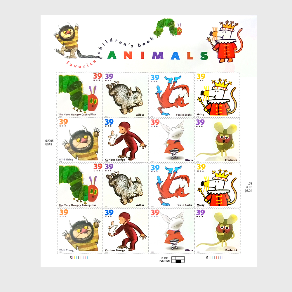 2006 ANIMALS Self-stick Adhesive Stamps US Postal Service Forever First ...