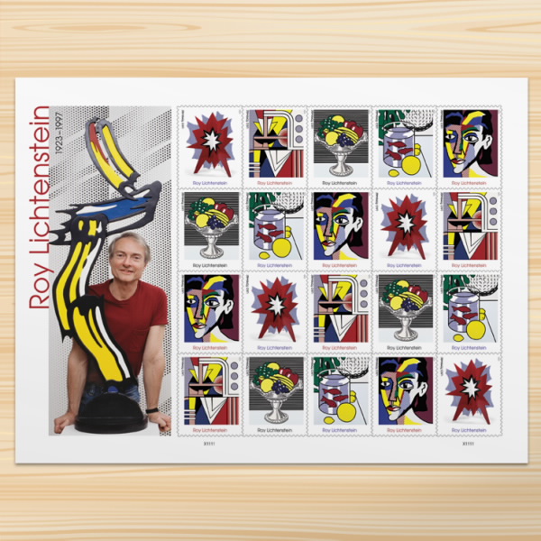 Roy Lichtenstein Sheets Selfstick Adhesive Stamps US Postal Service