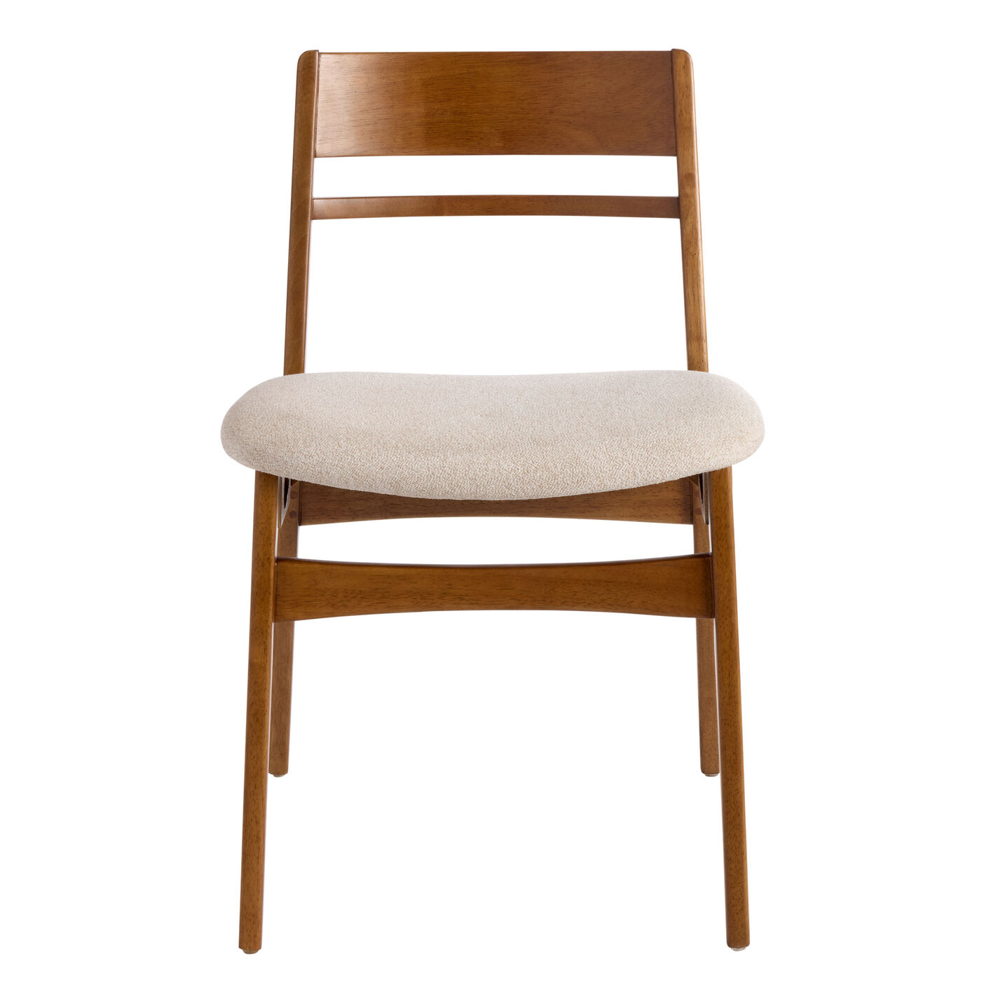 Handler Wood Mid Century Upholstered Dining Chair Set of 2