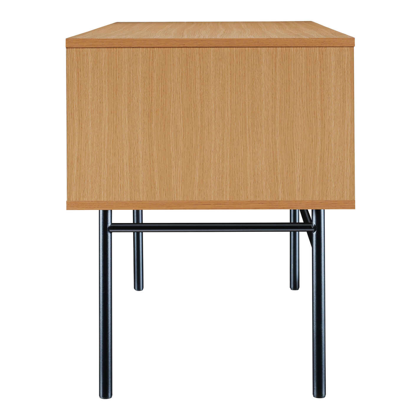 Landon Natural Wood Scandi Writing Desk with Drawers