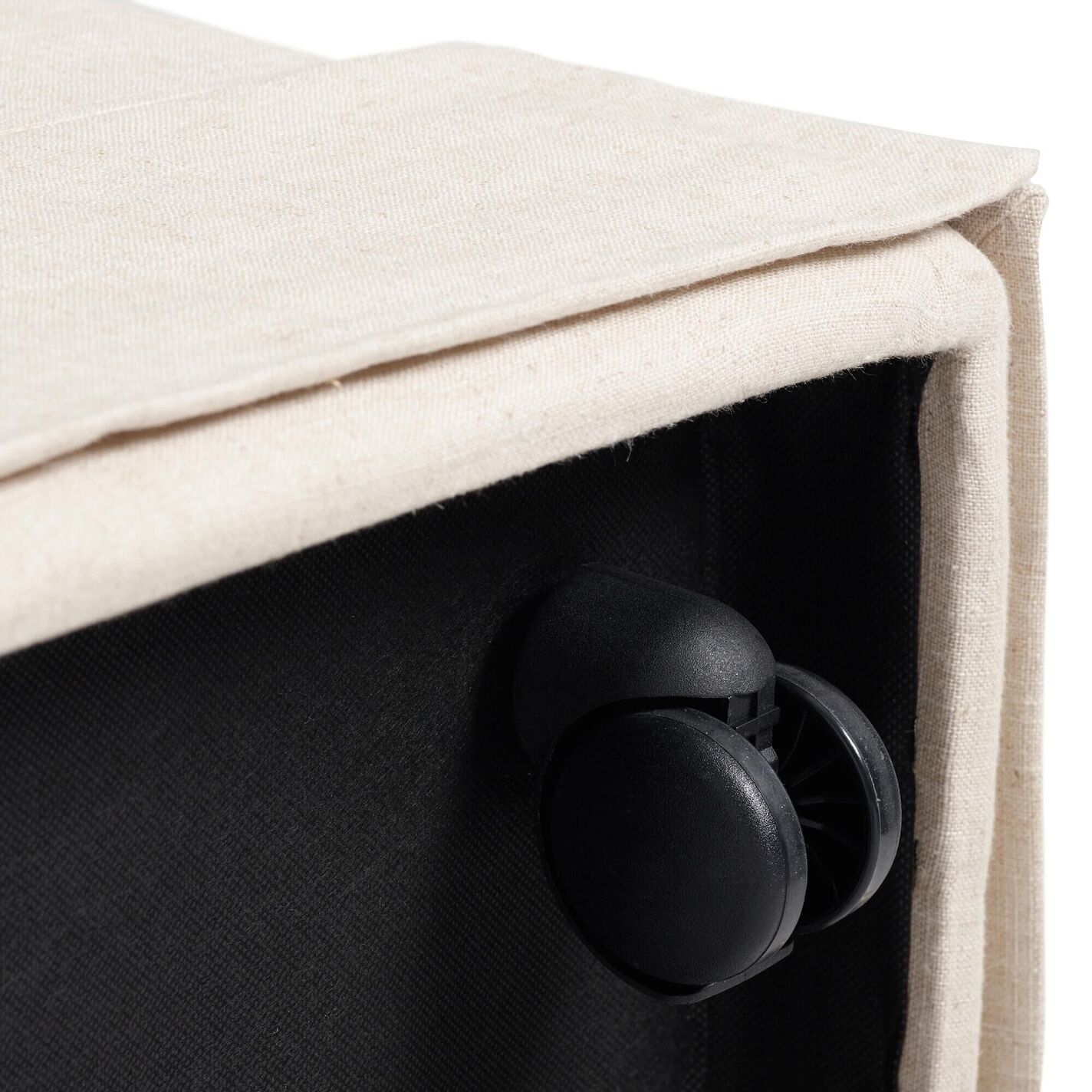 Elena Linen Upholstered Rolling Dining Armchair