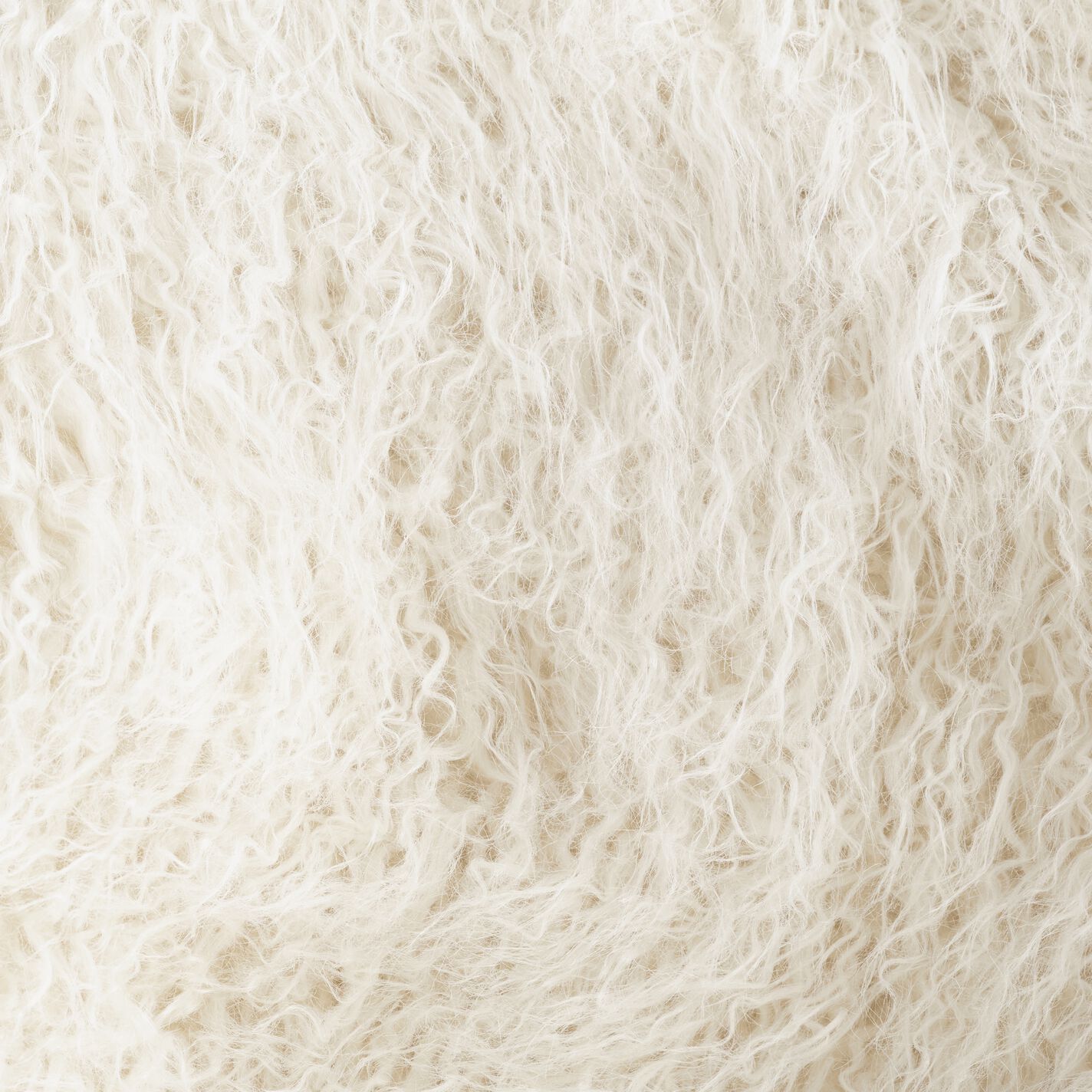 Cypress Ivory Faux Flokati Upholstered Chair