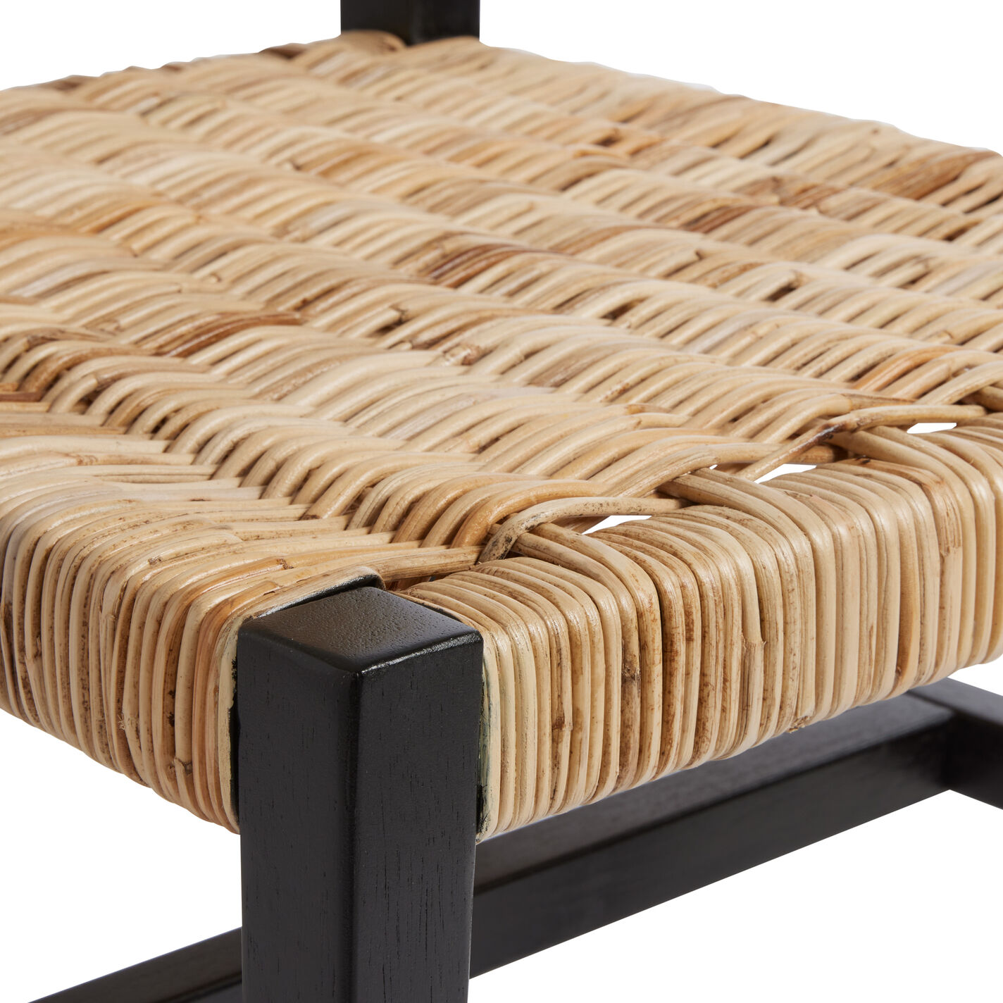 Amolea Wood and Rattan Dining Chair Set of 2