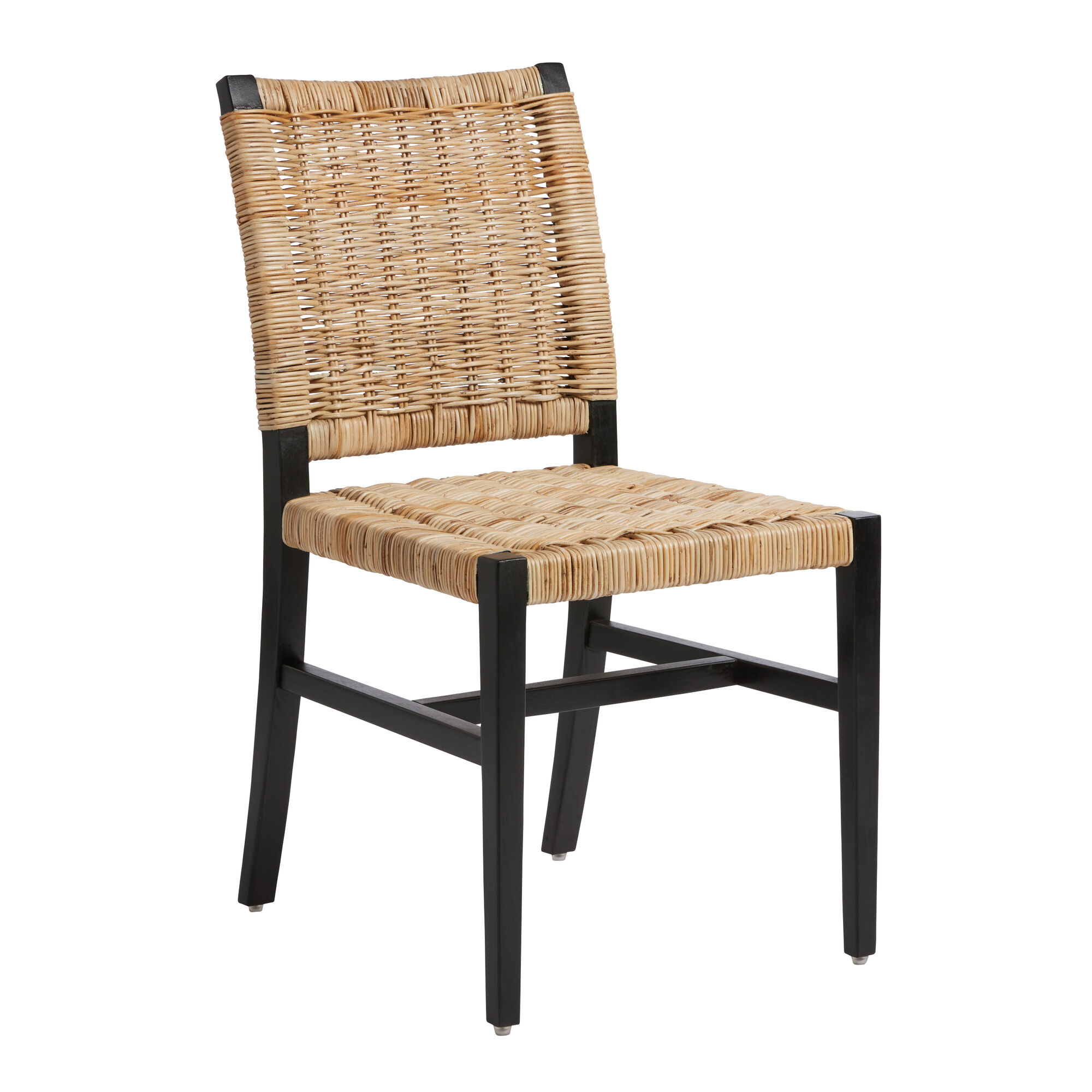 Amolea Wood and Rattan Dining Chair Set of 2