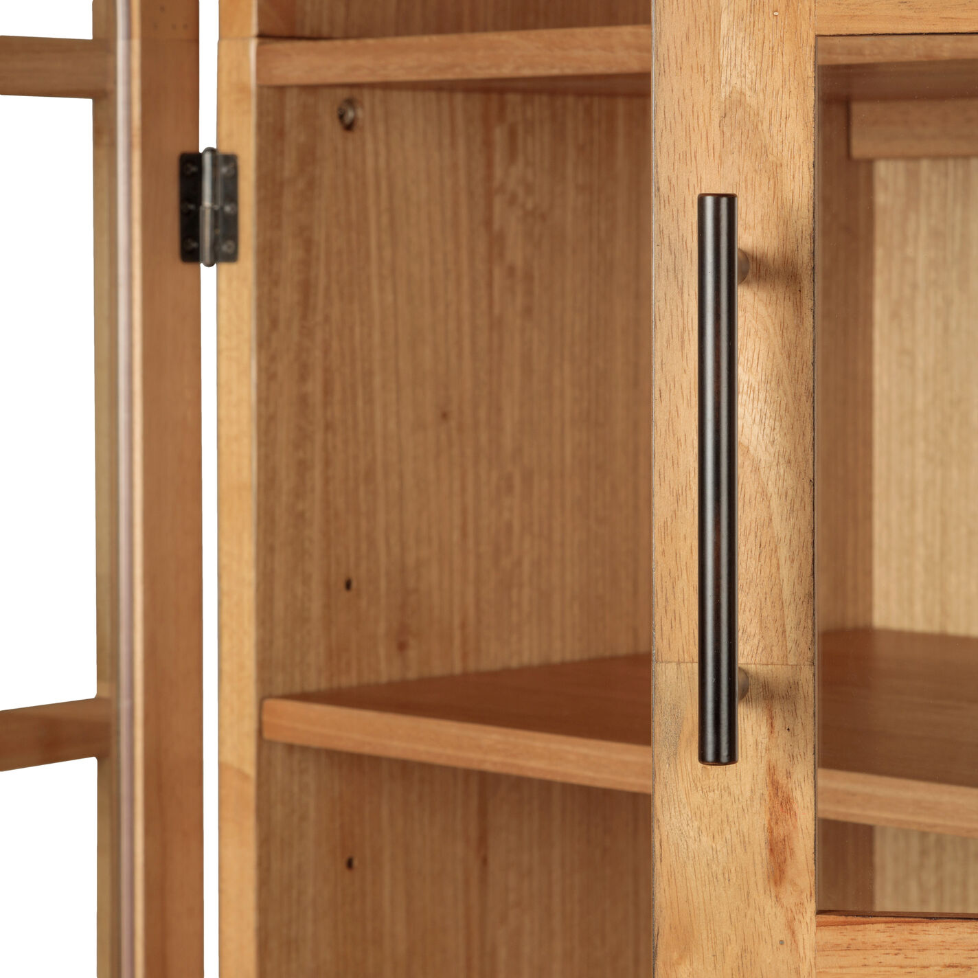 Amira Wood and Metal Arch Display Cabinet