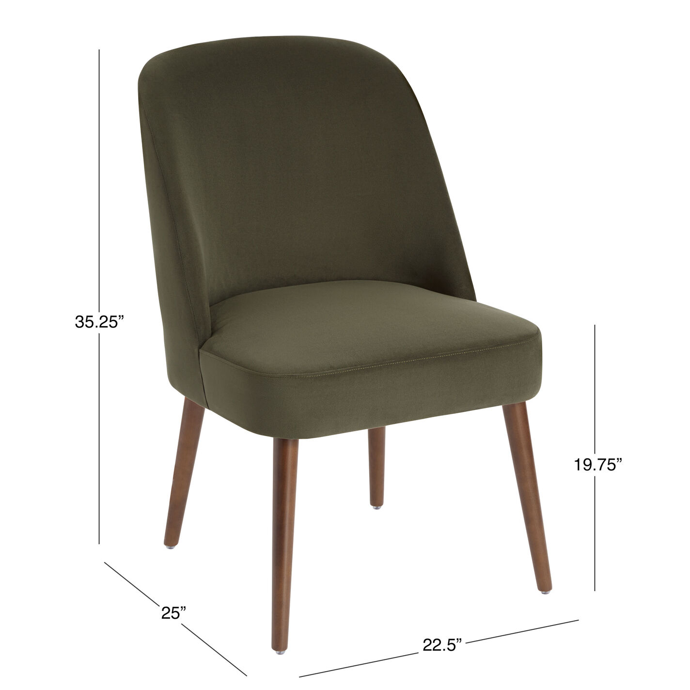 Codie Curved Back Upholstered Dining Chair