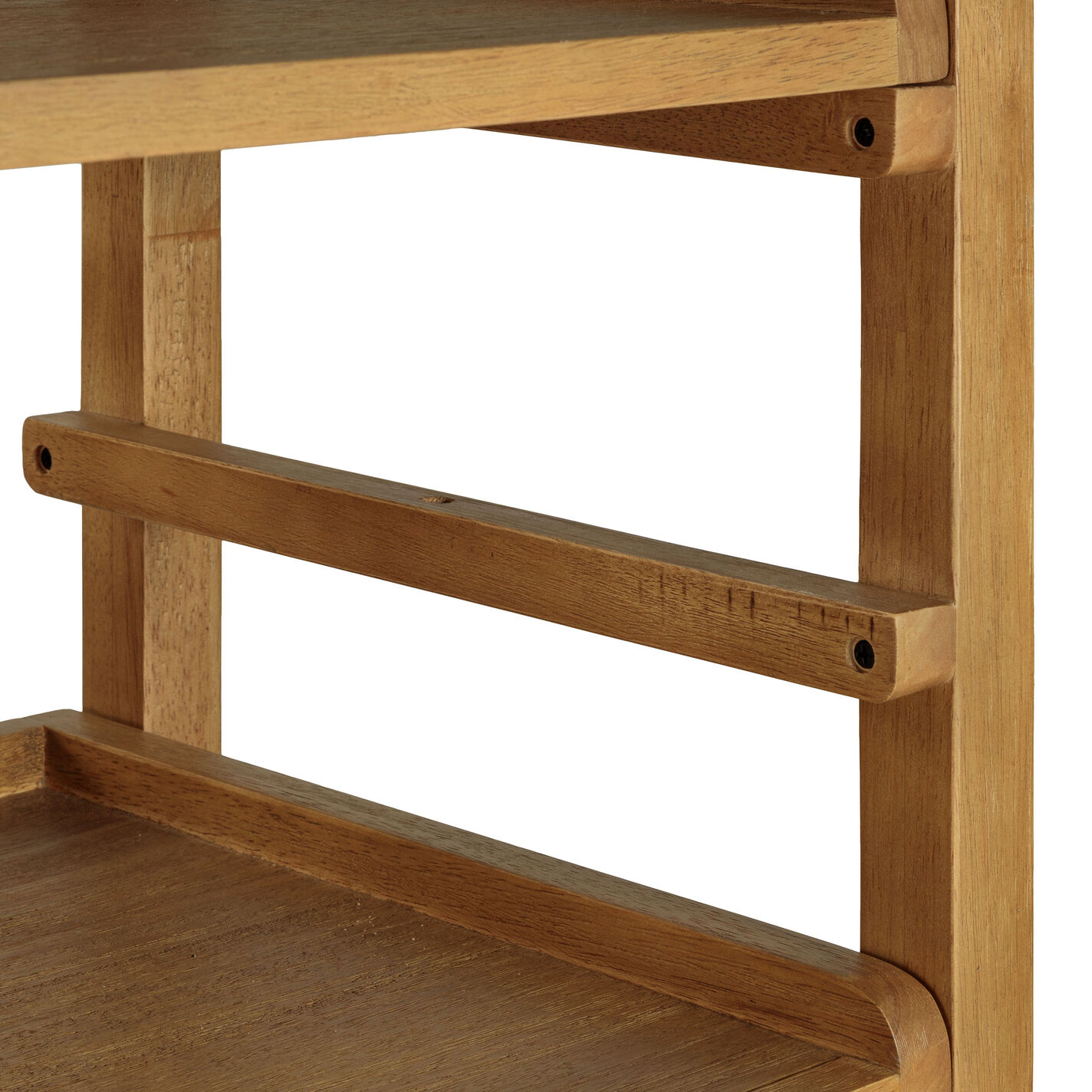 Wood Campaign X Back Bookshelf