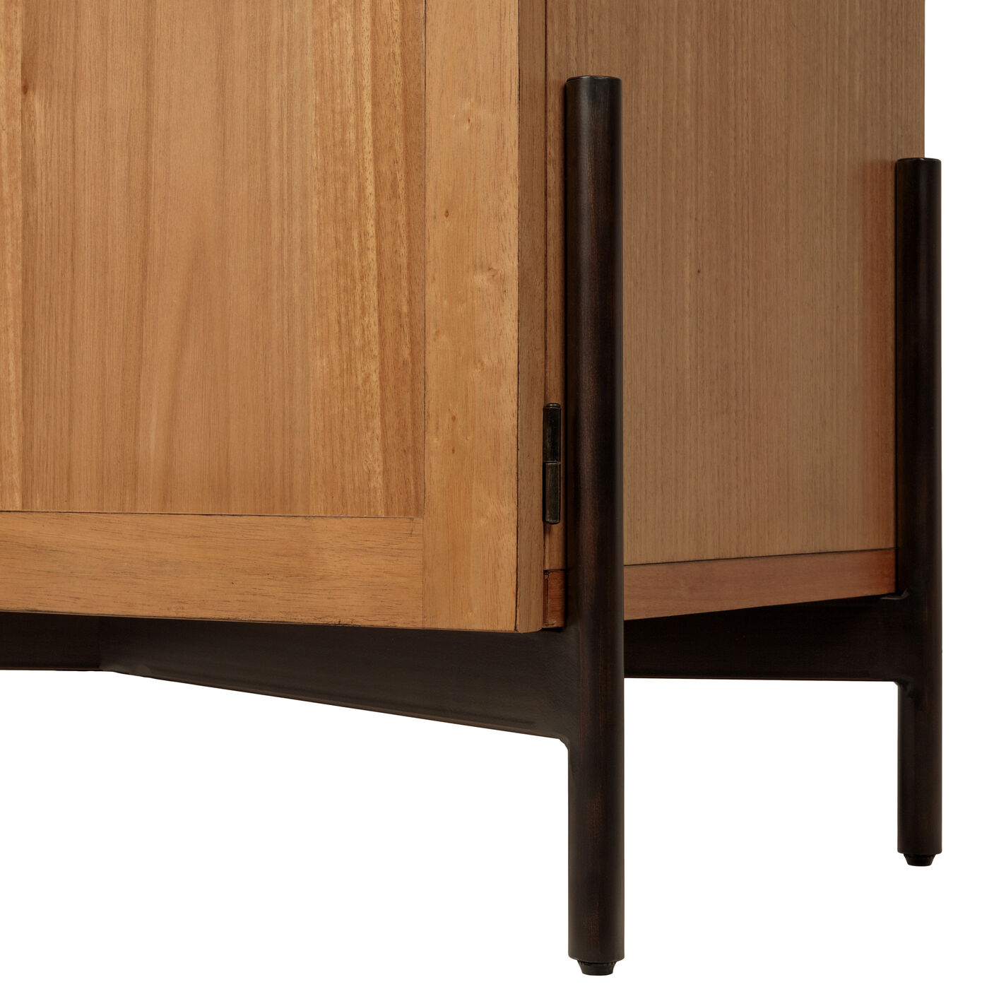 Amira Wood and Metal Arch Display Cabinet