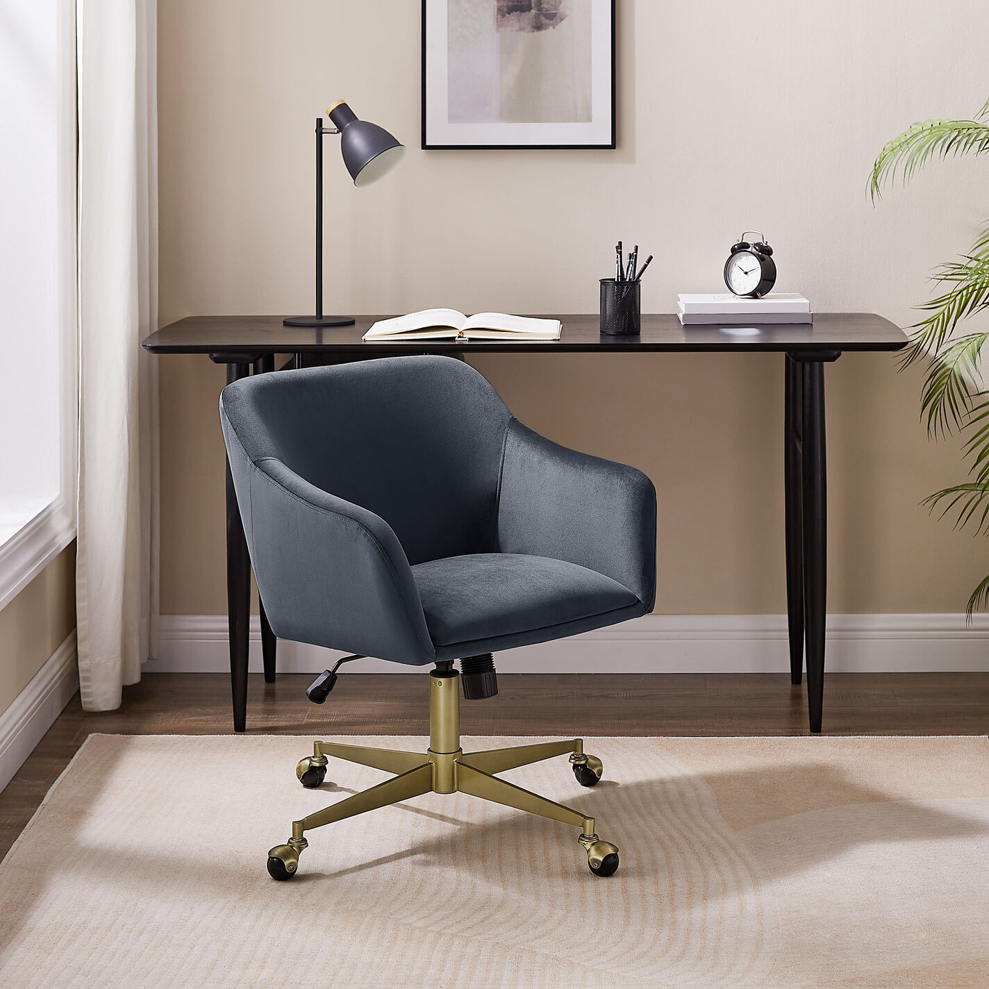 Zarek Mid Century Upholstered Office Chair