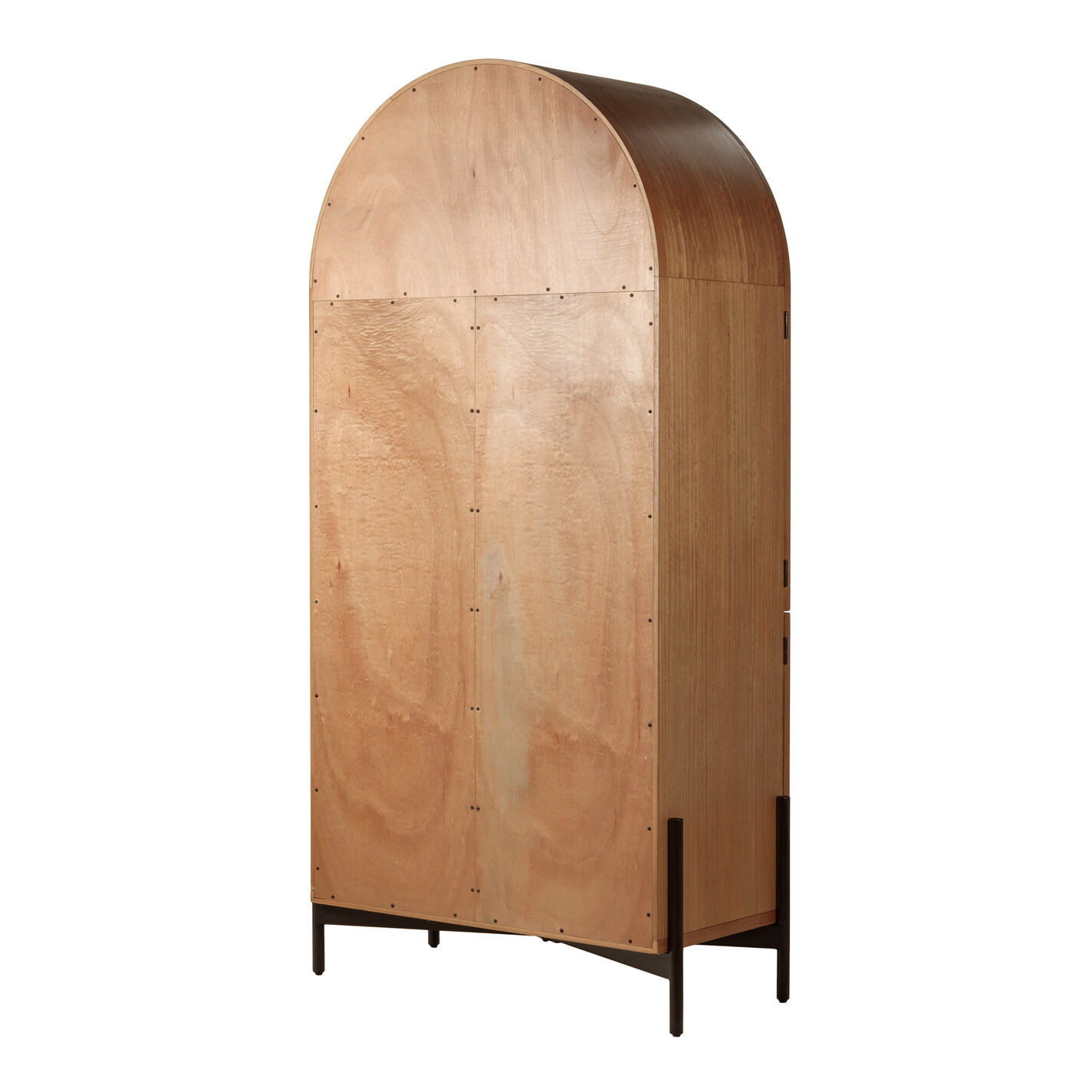 Amira Wood and Metal Arch Display Cabinet
