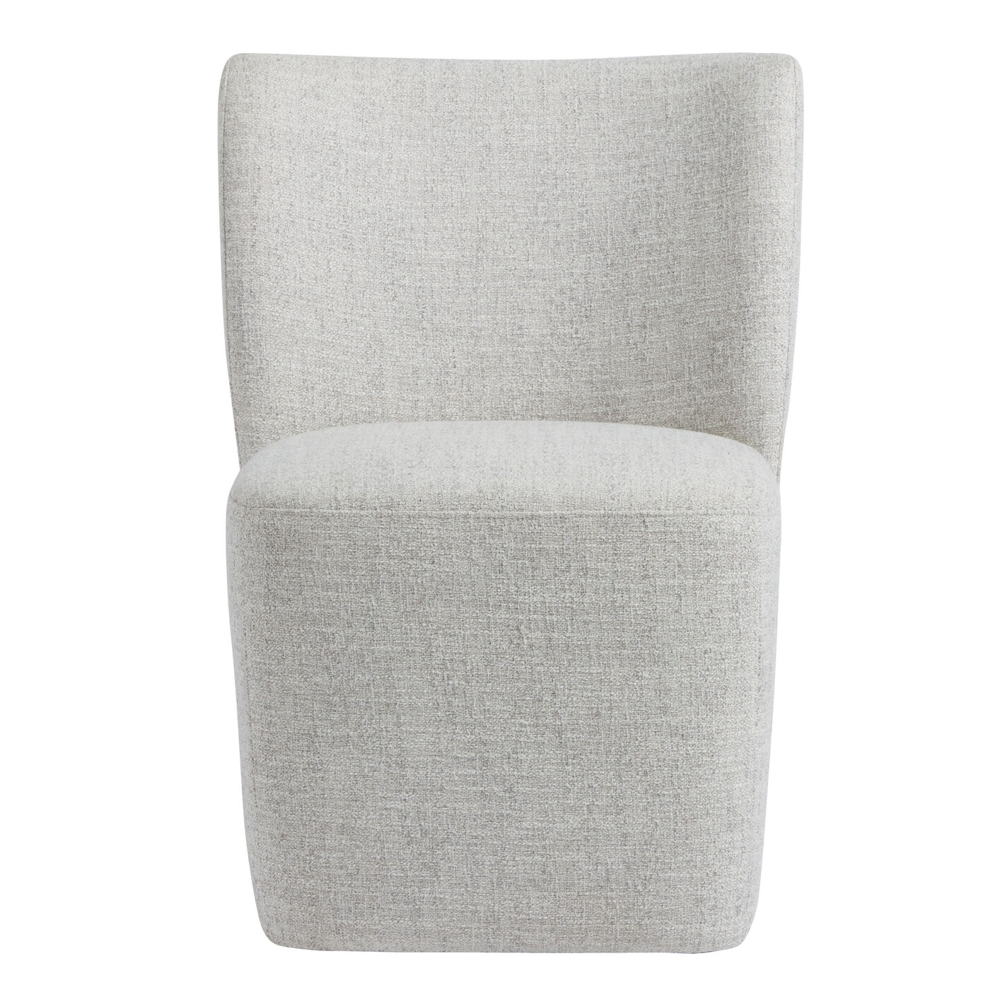 Saxon Upholstered Rolling Dining Chair