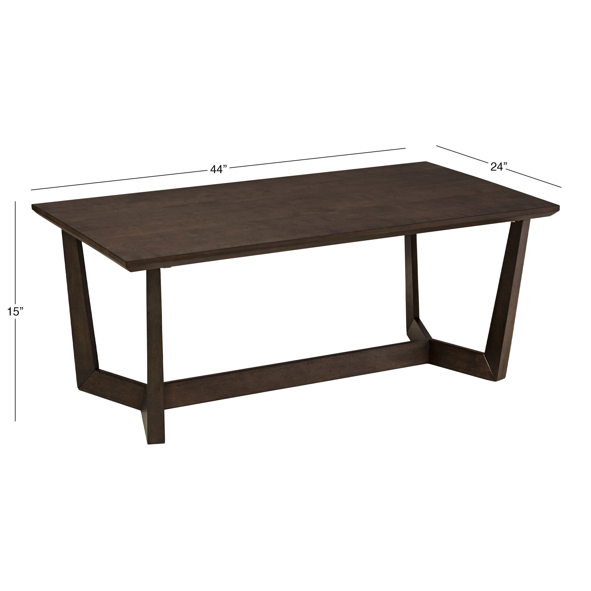 Halifax Dark Walnut Trestle Coffee Table