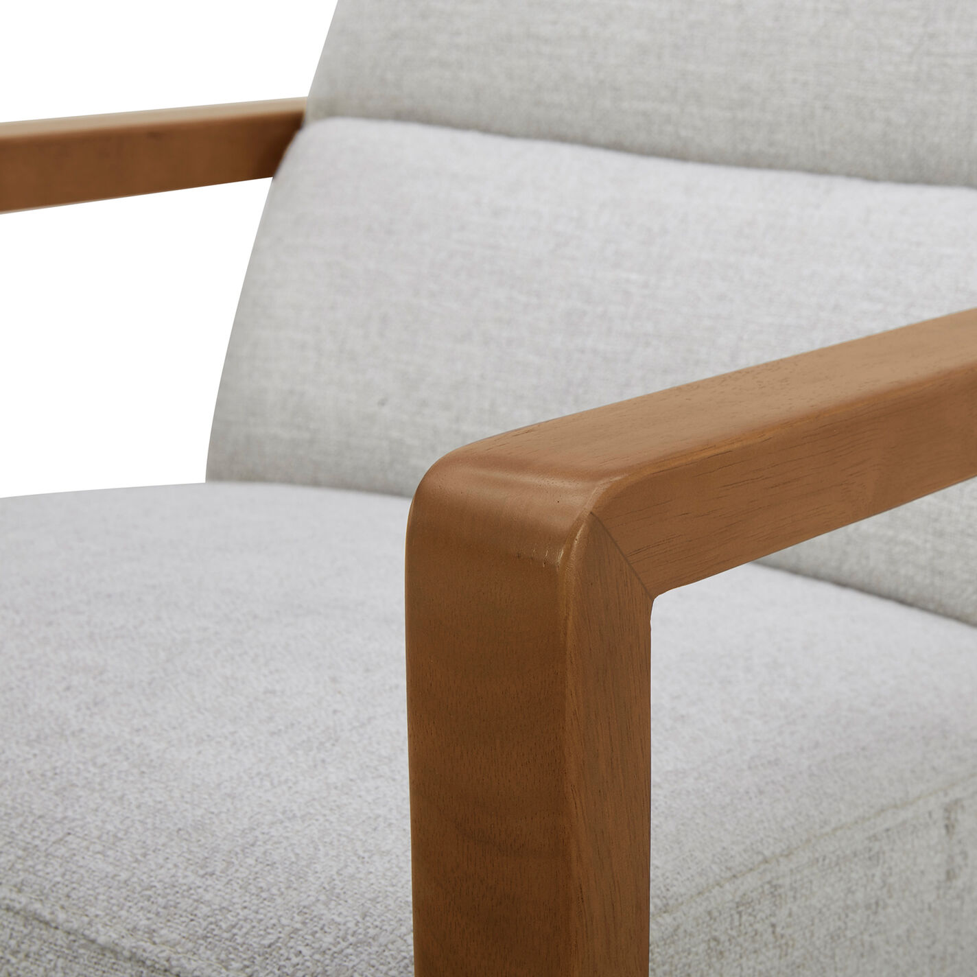 Erik Wood Frame Upholstered Push Back Recliner