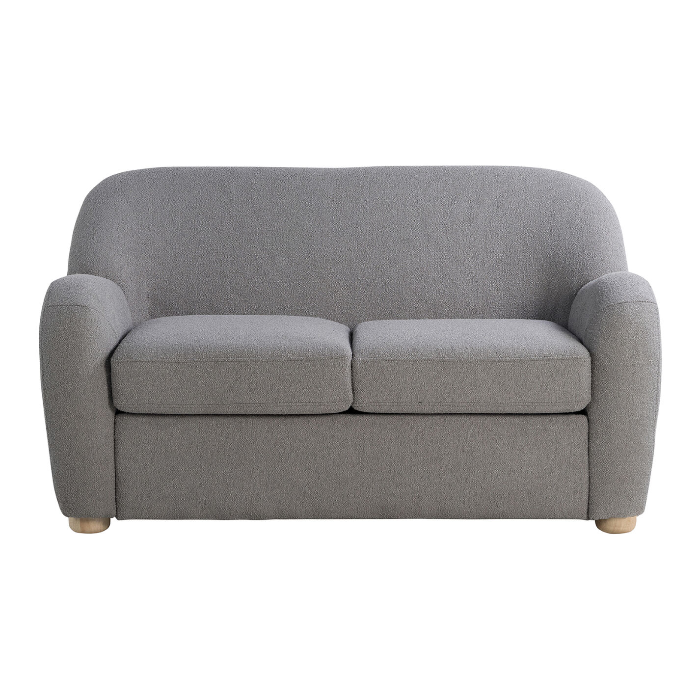 Harmony Boucle Swoop Arm Loveseat