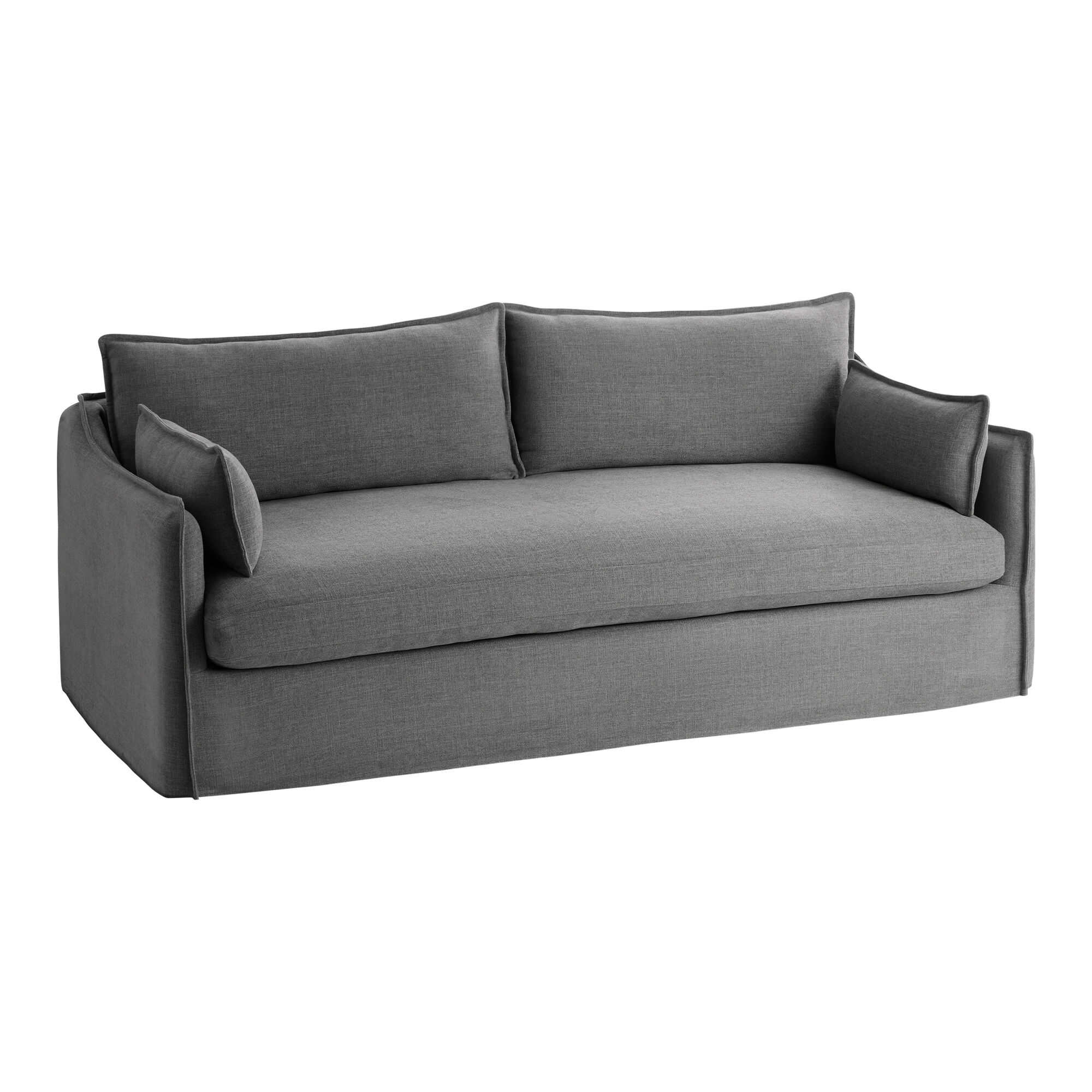 Eileen Textured Woven Slipcover Sofa