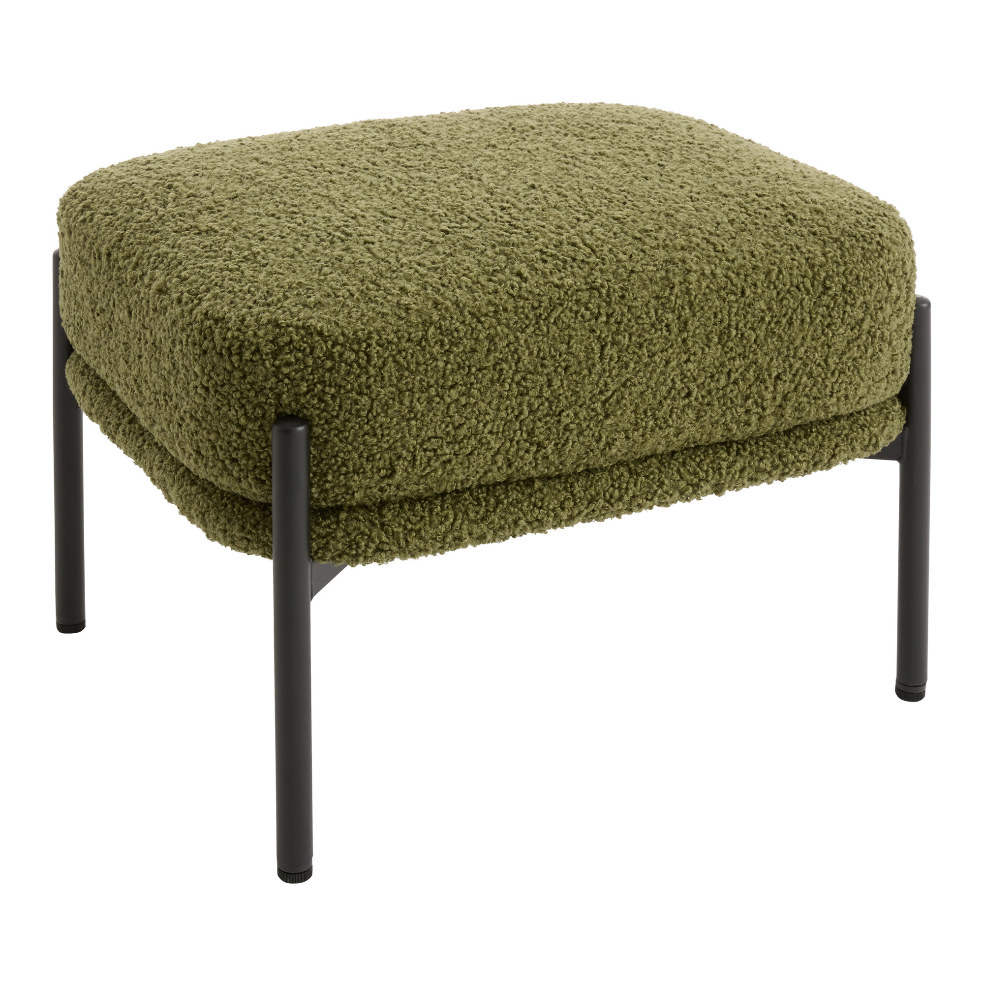 Rylan Faux Sherpa Chair Ottoman