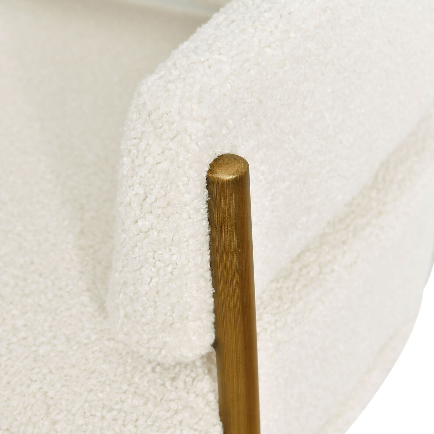 Rylan Faux Sherpa Curved Back Loveseat