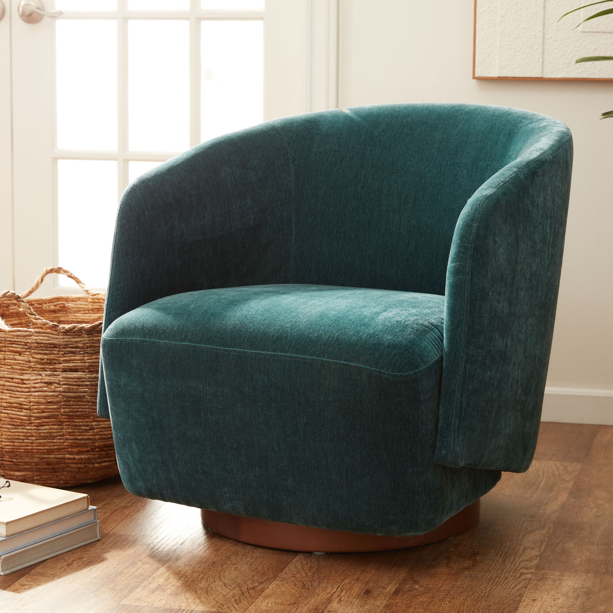 Sophie Upholstered Swivel Chair