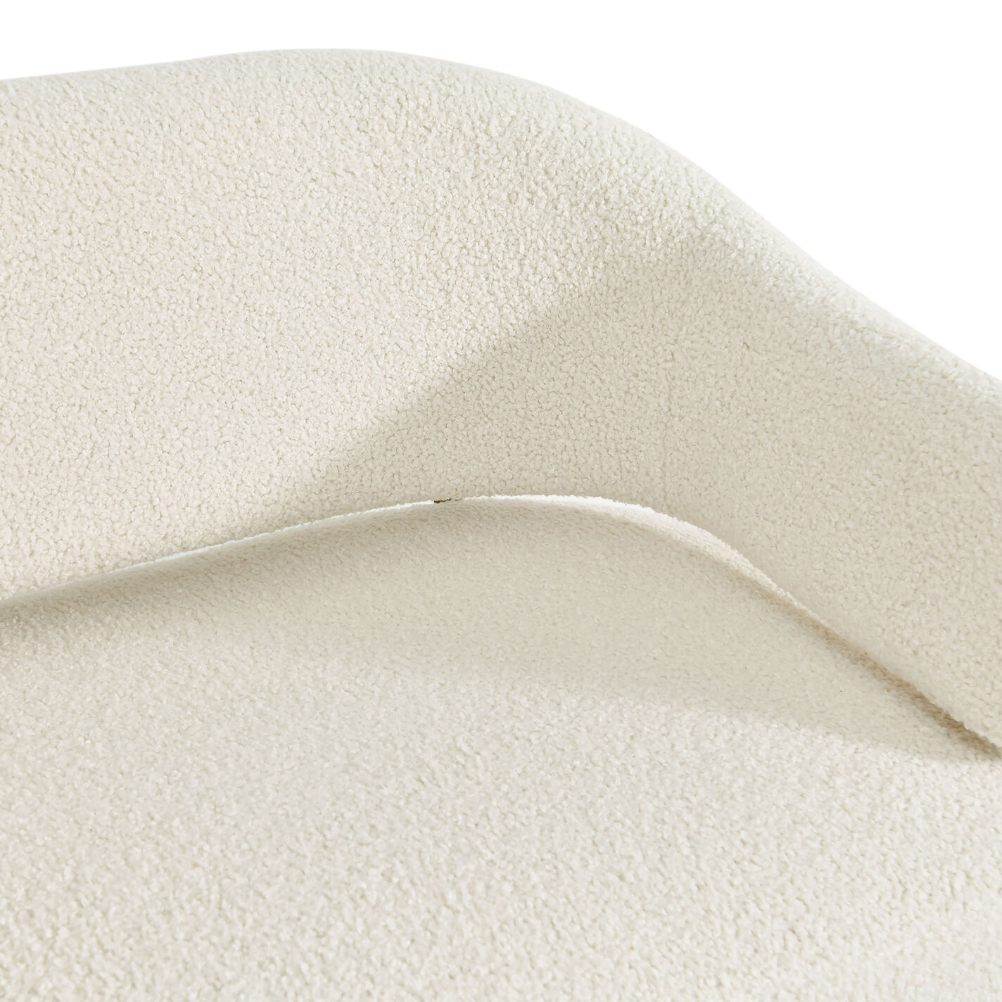 Rylan Faux Sherpa Curved Back Loveseat