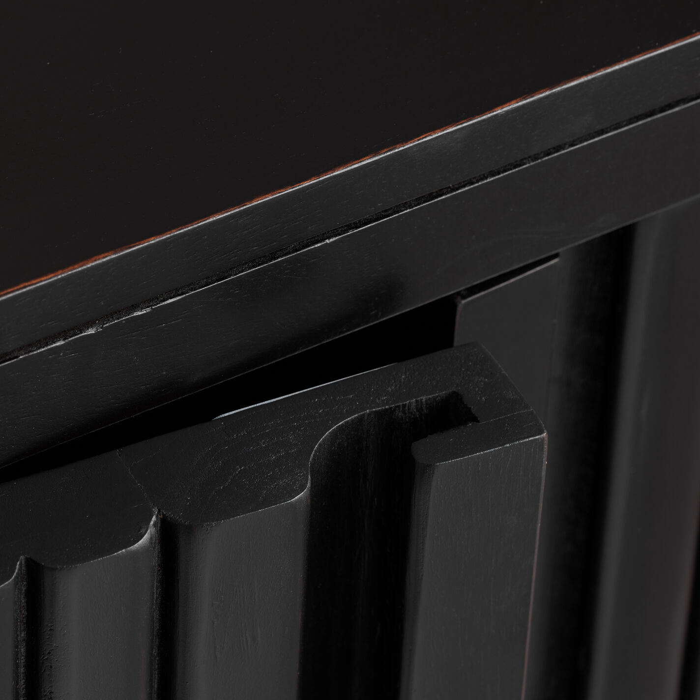 Hensley Fluted Wood Media Stand