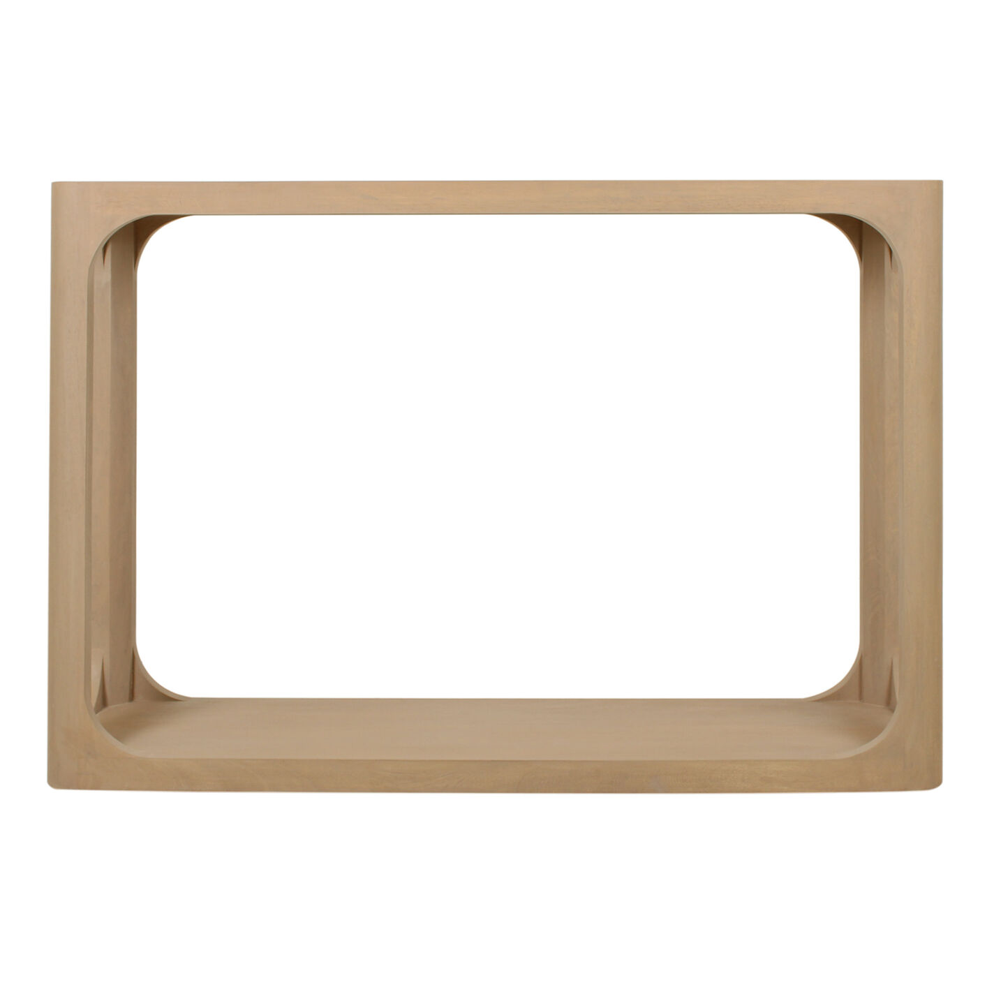 Branyon Wood Console Table with Shelf