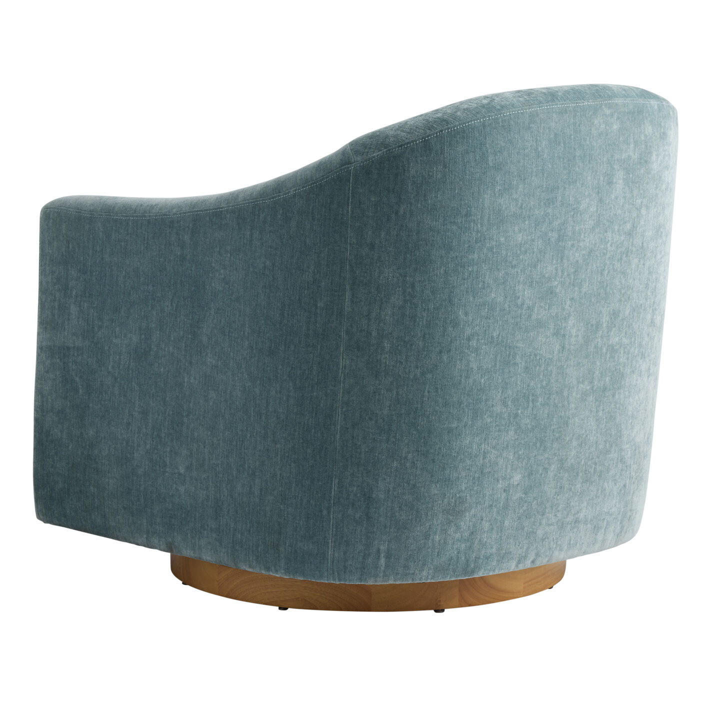 Augustine Chenille Slope Arm Upholstered Swivel Chair