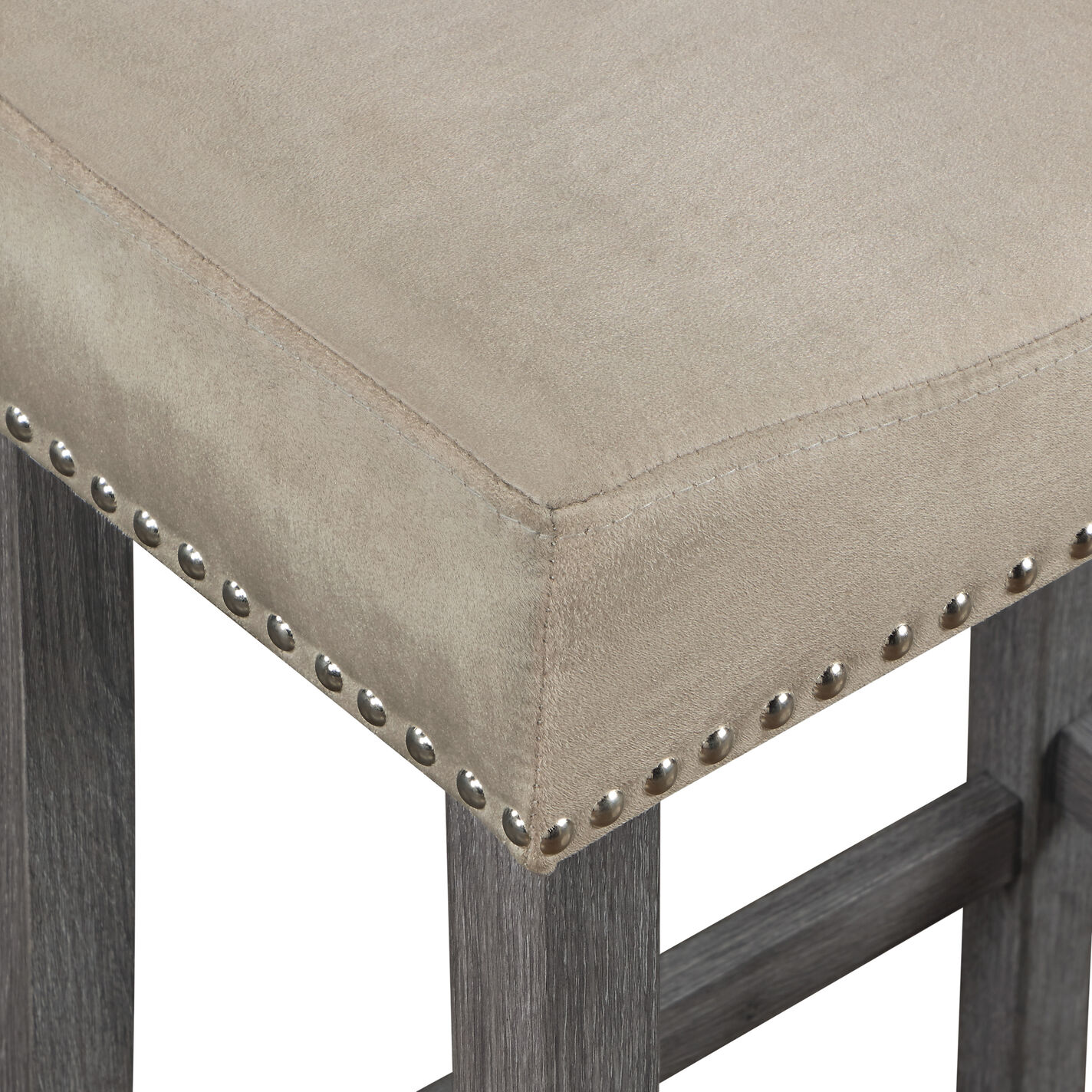 Mason Antique Gray Wood 5 Piece Counter Height Dining Set