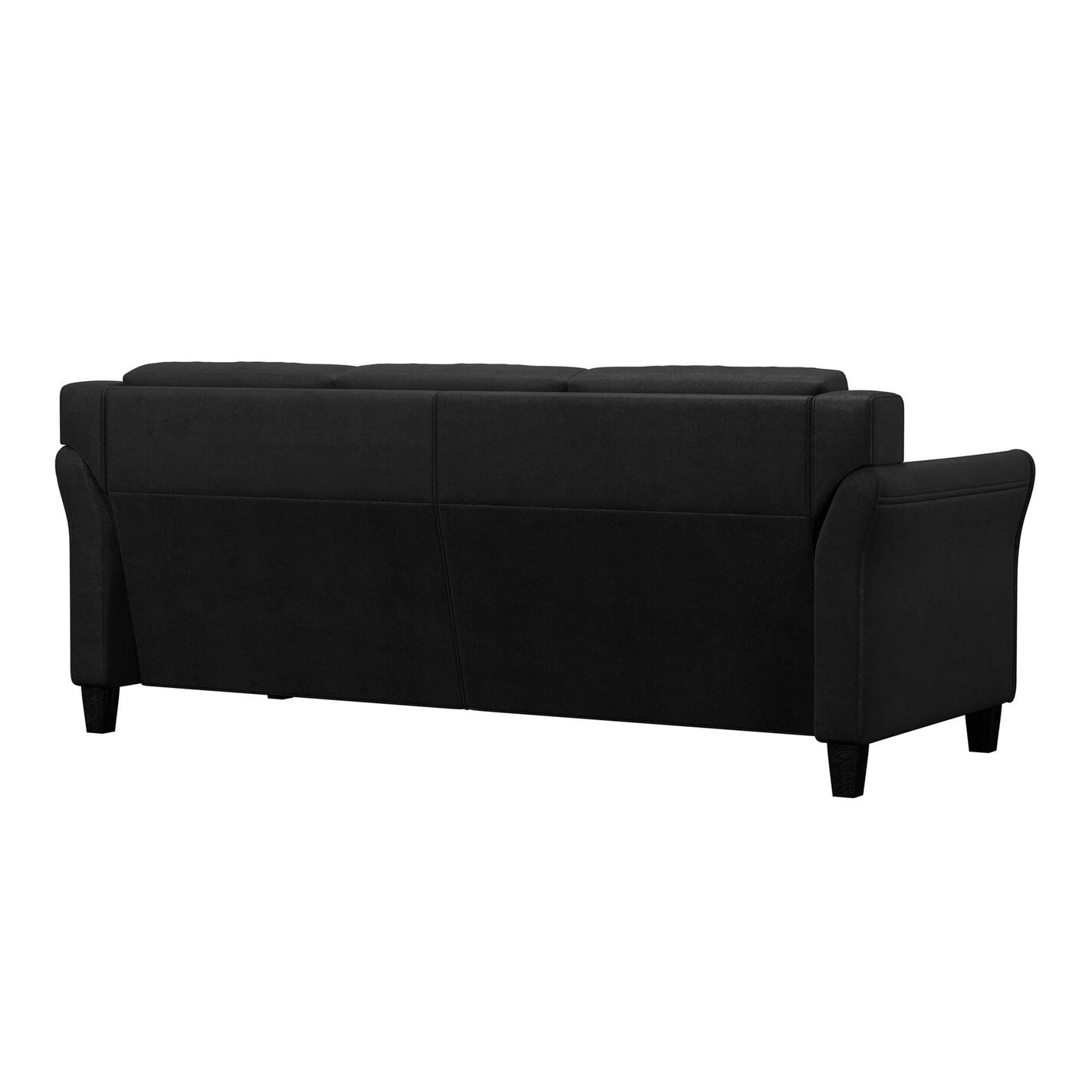Renne Microfiber Tufted Roll Arm Sofa