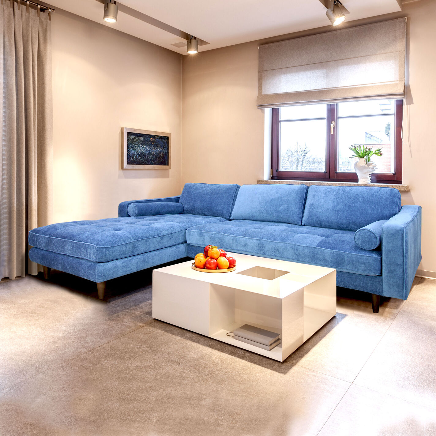 Rawson Tufted Track Arm Sectional Sofa