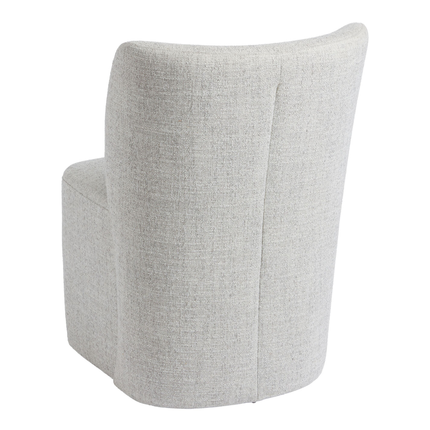 Saxon Upholstered Rolling Dining Chair