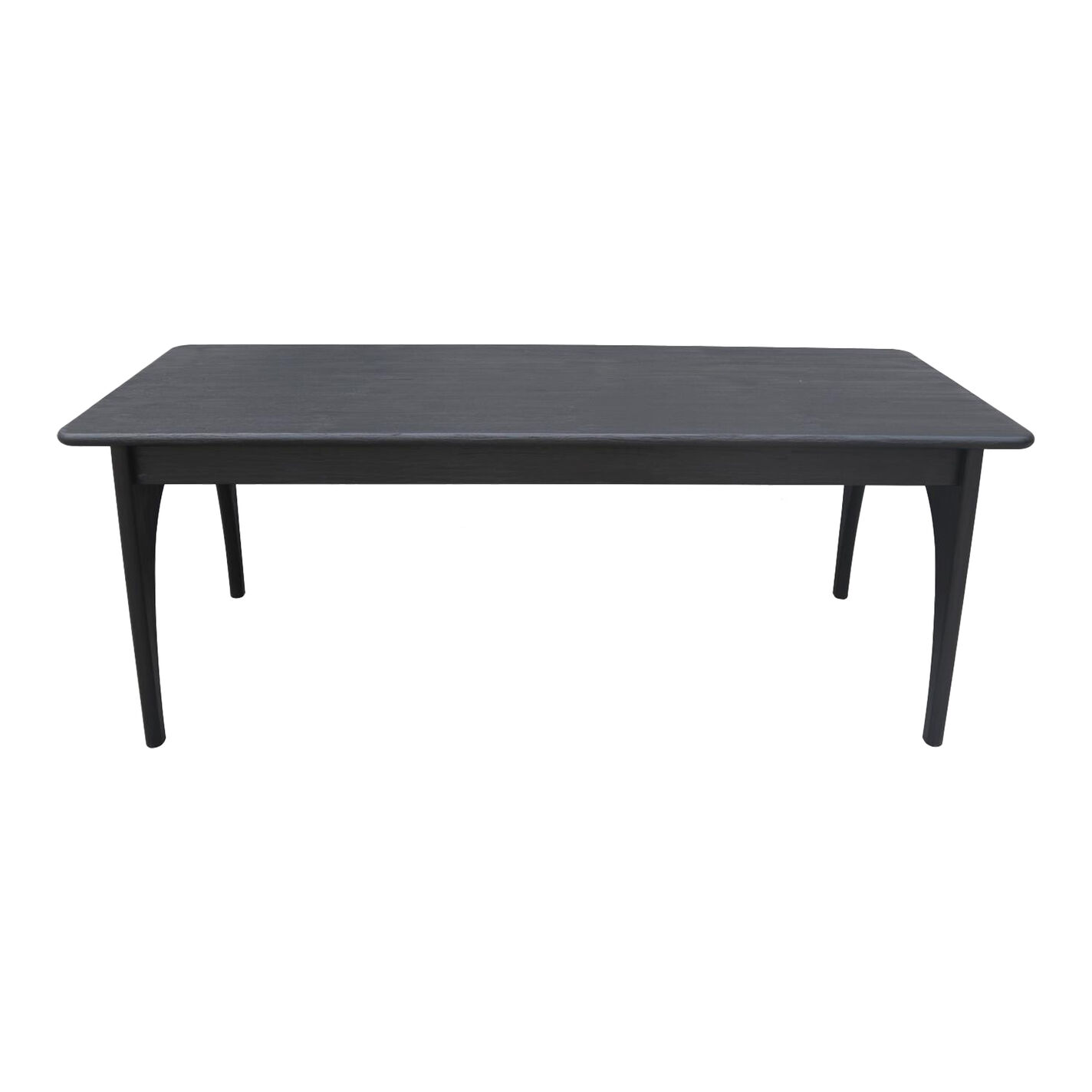 Quentin Matte Black Reclaimed Pine Arch Leg Dining Table