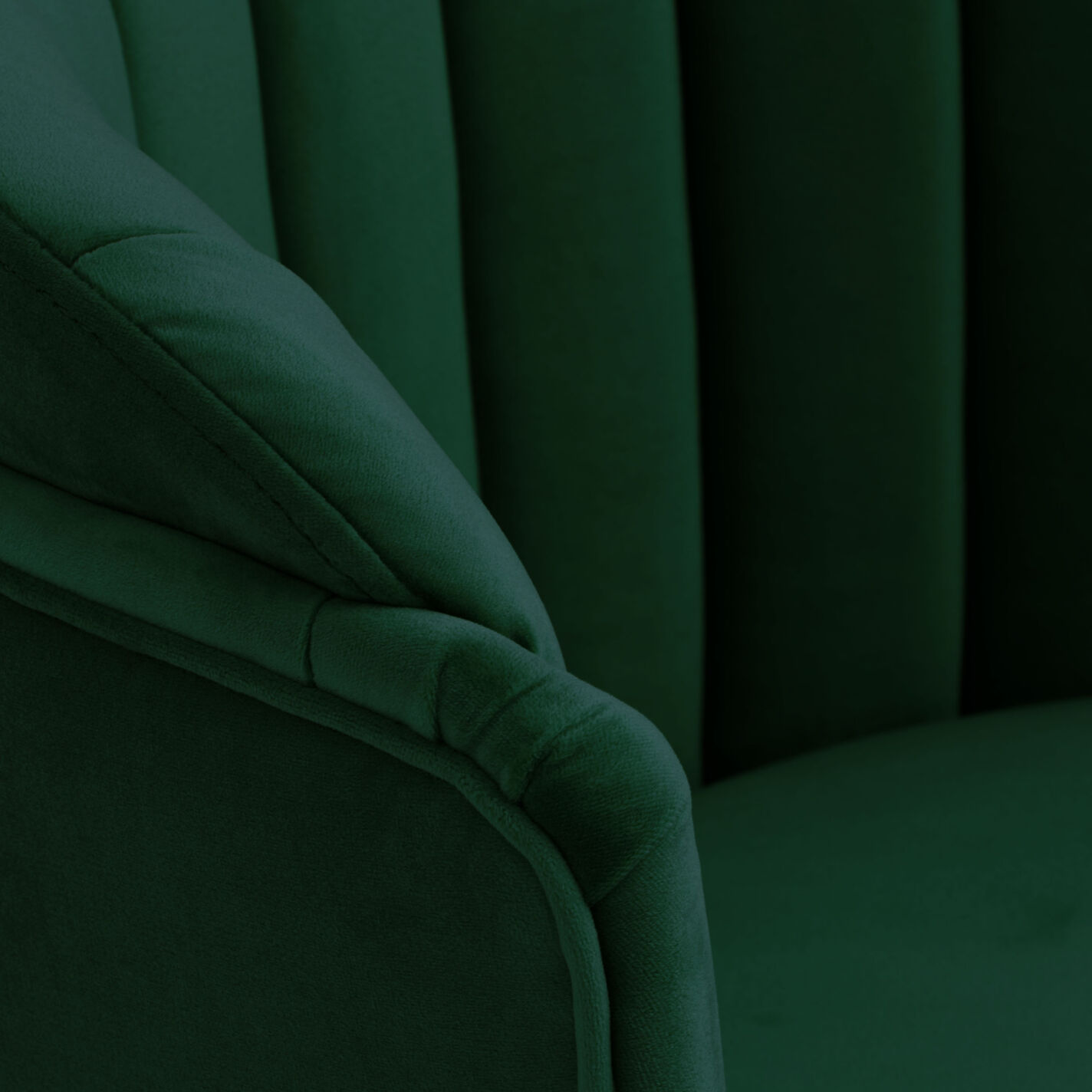 Isadora Velvet Channel Back Dining Chair Set of 2