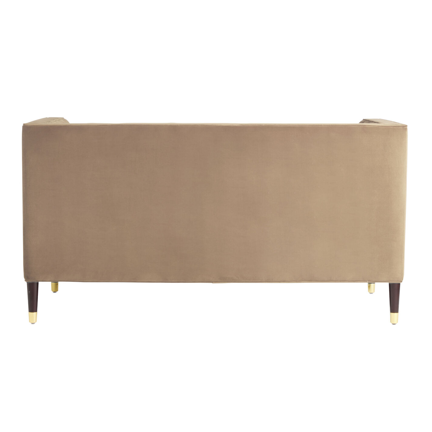 Leanna Channel Tufted Velvet Loveseat