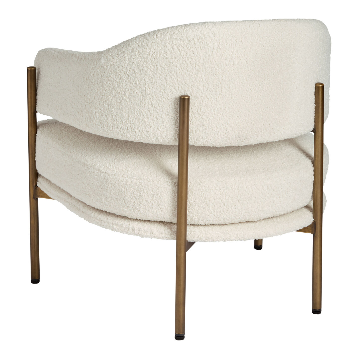 Rylan Faux Sherpa Curved Back Chair