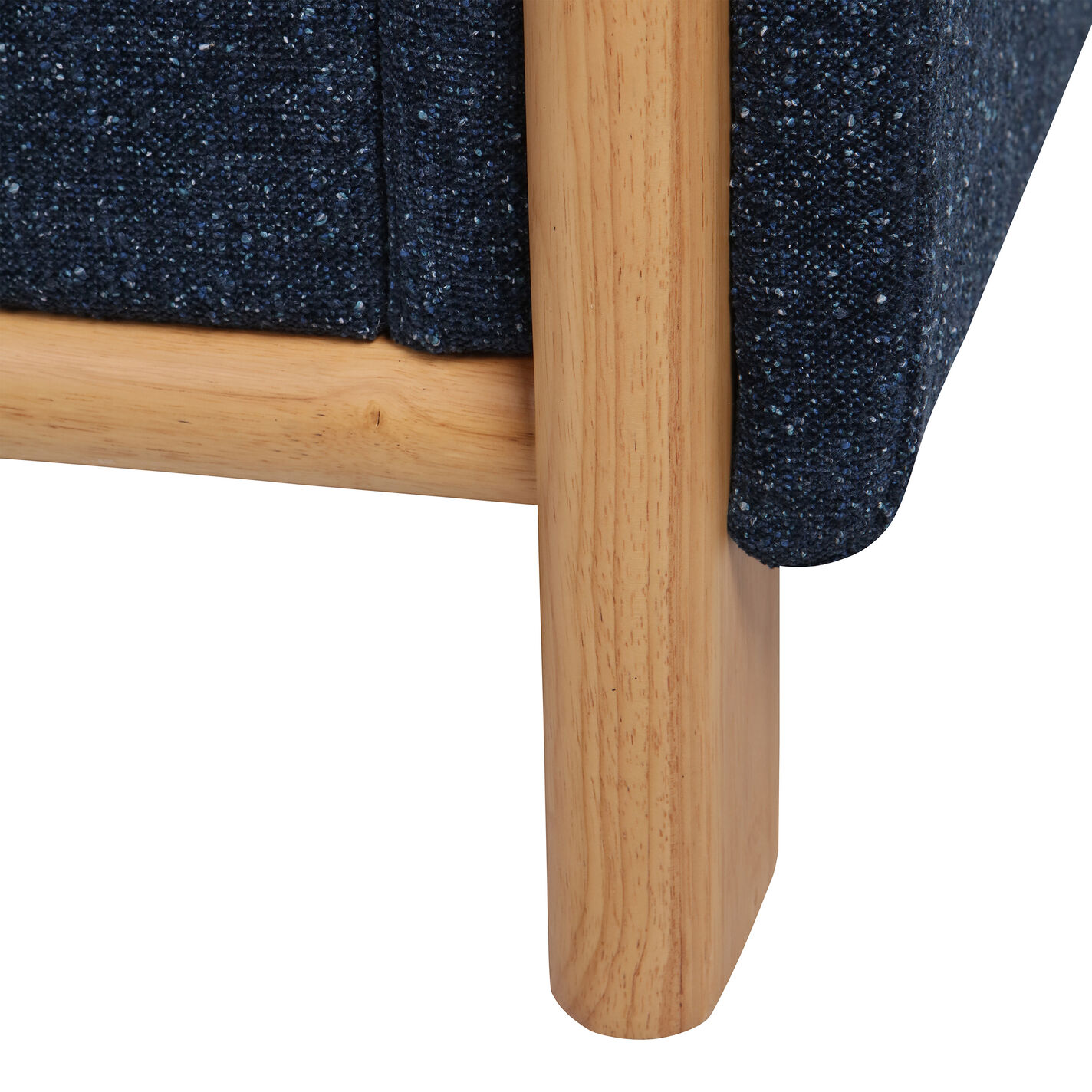 Camaret Indigo Blue Boucle Track Arm Upholstered Chair