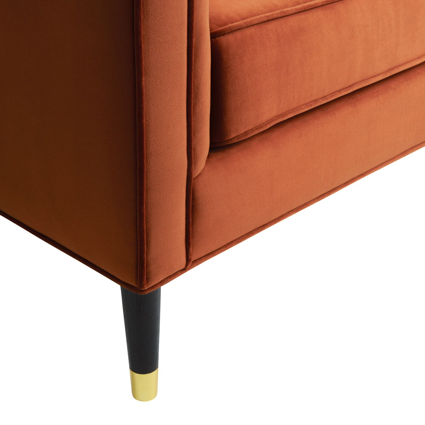 Leanna Channel Tufted Velvet Sofa