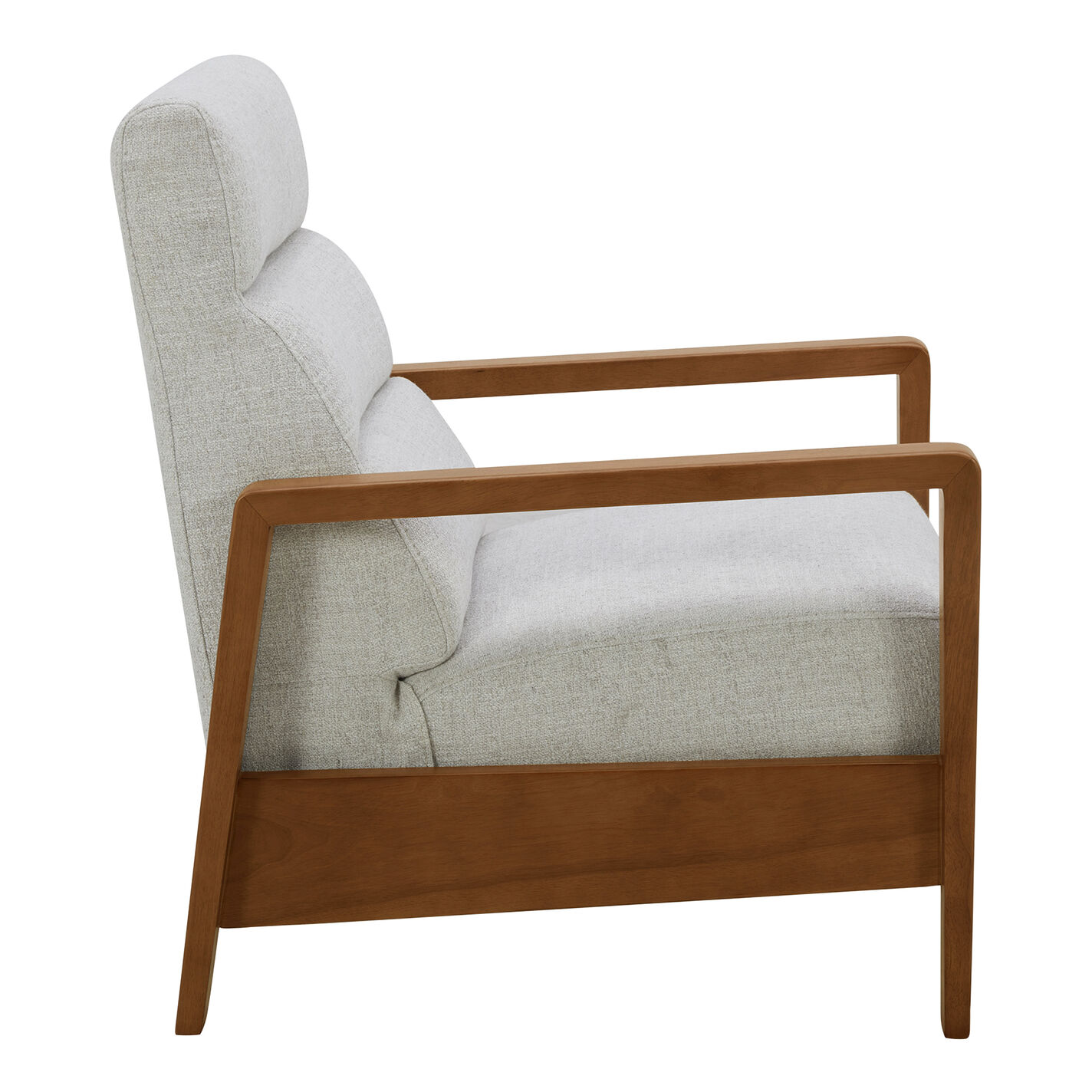 Erik Wood Frame Upholstered Push Back Recliner