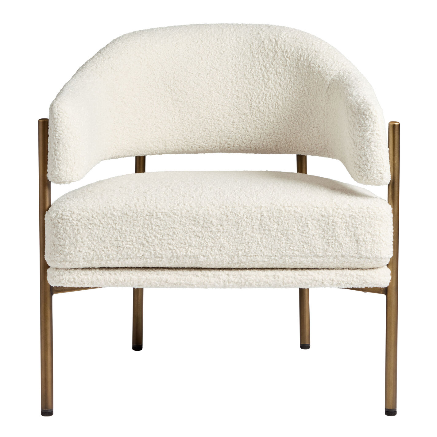 Rylan Faux Sherpa Curved Back Chair