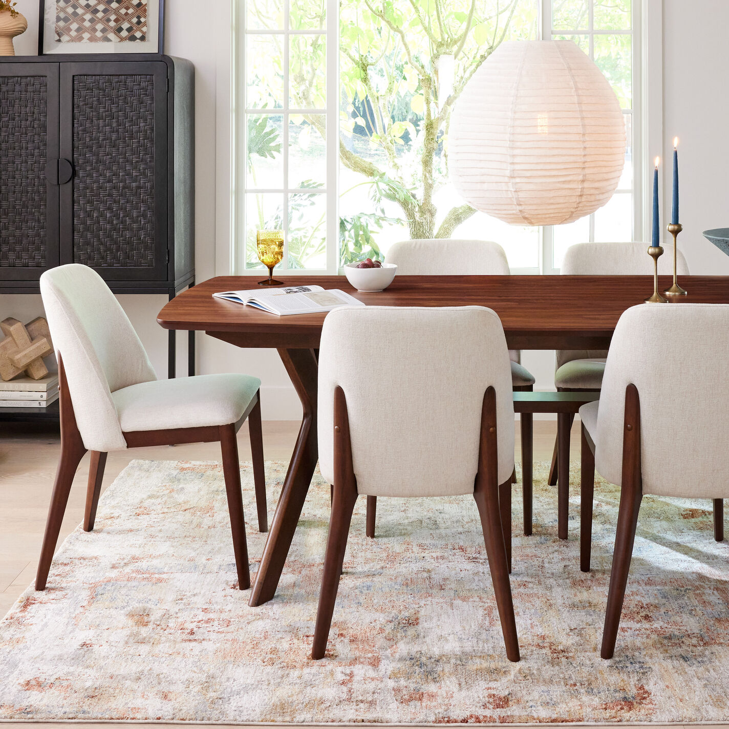 Maliyah Exposed Wood Upholstered Dining Chair Set of 2