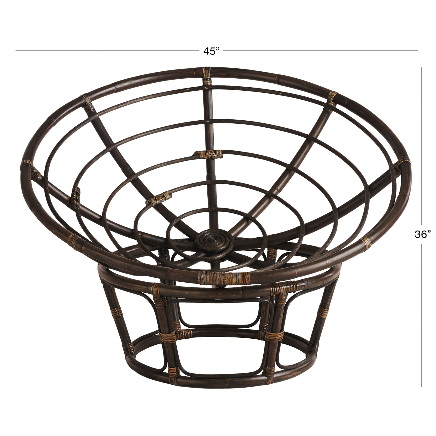 Rattan Papasan Chair Frame